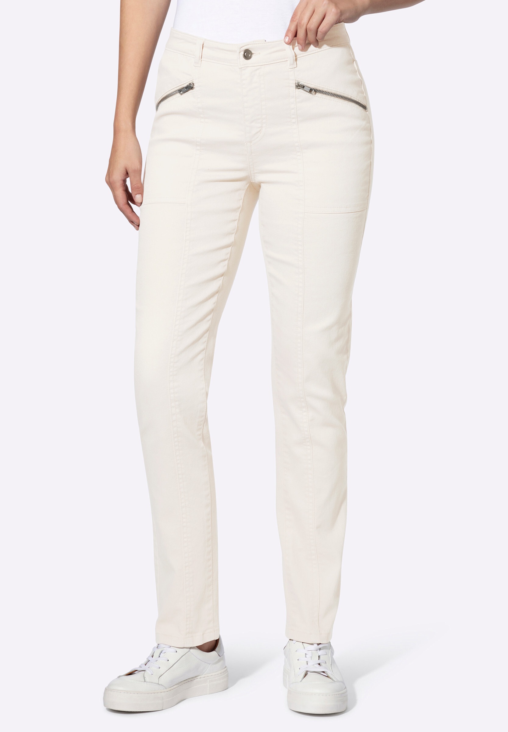 heine Bequeme Jeans »Jeans Hose mit Zippertaschen«