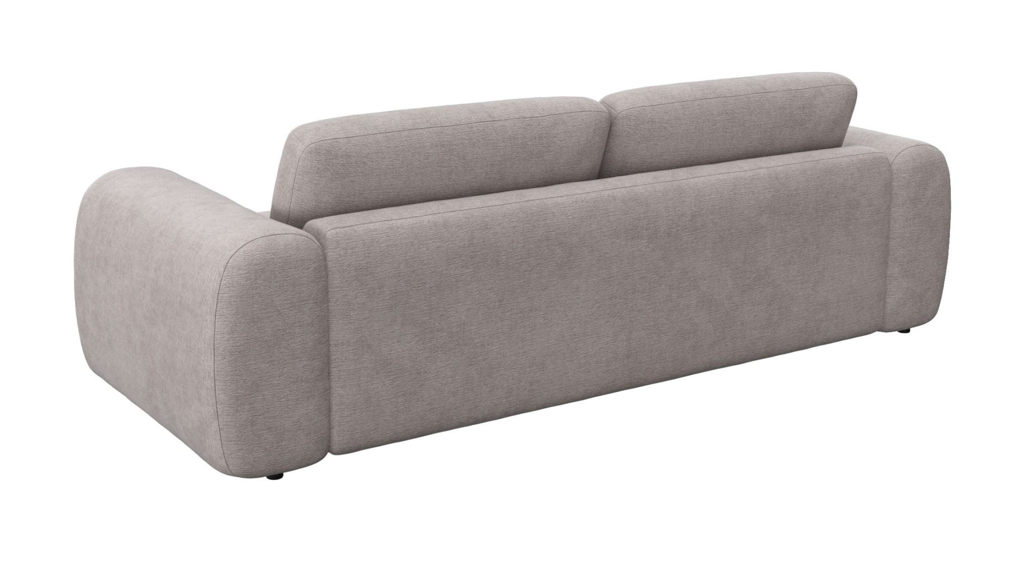 FLEXLUX 3-Sitzer »Molino Designsofa, Polstersofa, Einzelsofa, Couch« Kaltschaum & Stahl-Wellen für erstklassigen Sitzkomfort, Füsse Schwarz