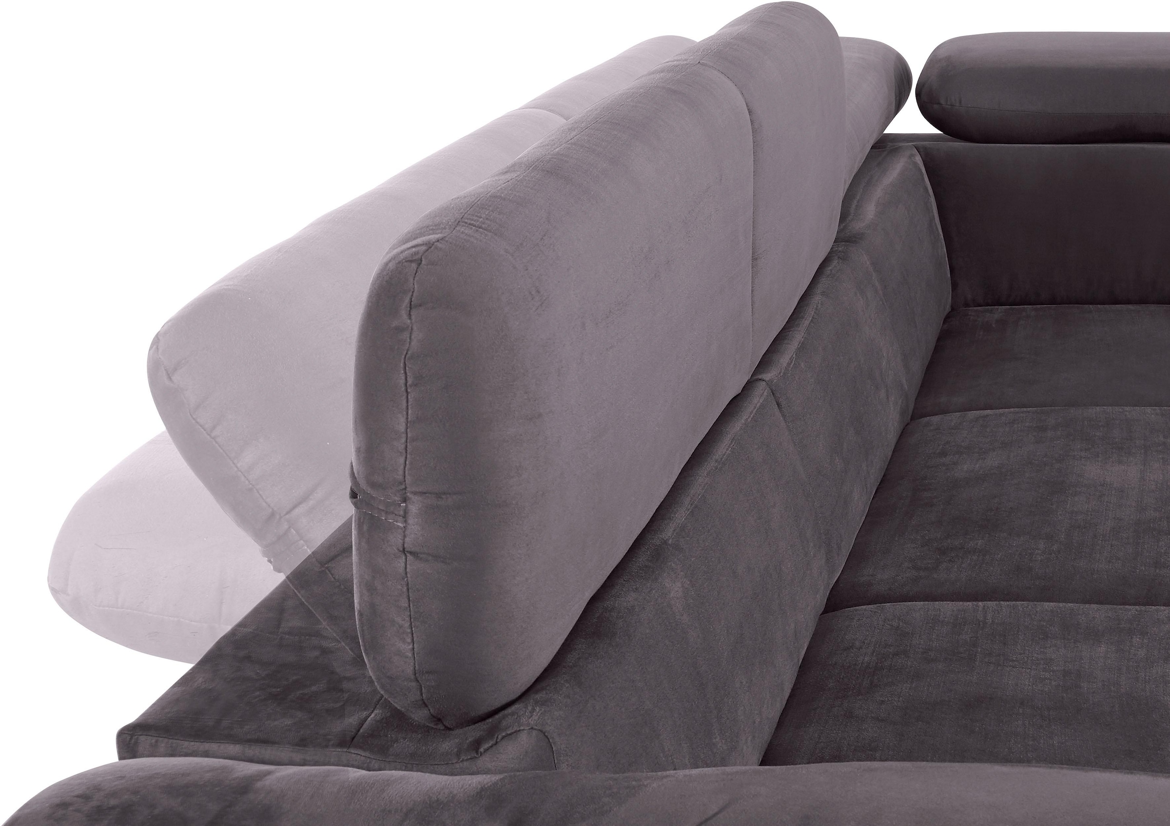 COTTA Ecksofa »Caluso L-Form«, inklusive Kopfteilverstellung, wahlweise mit Bettfunktion