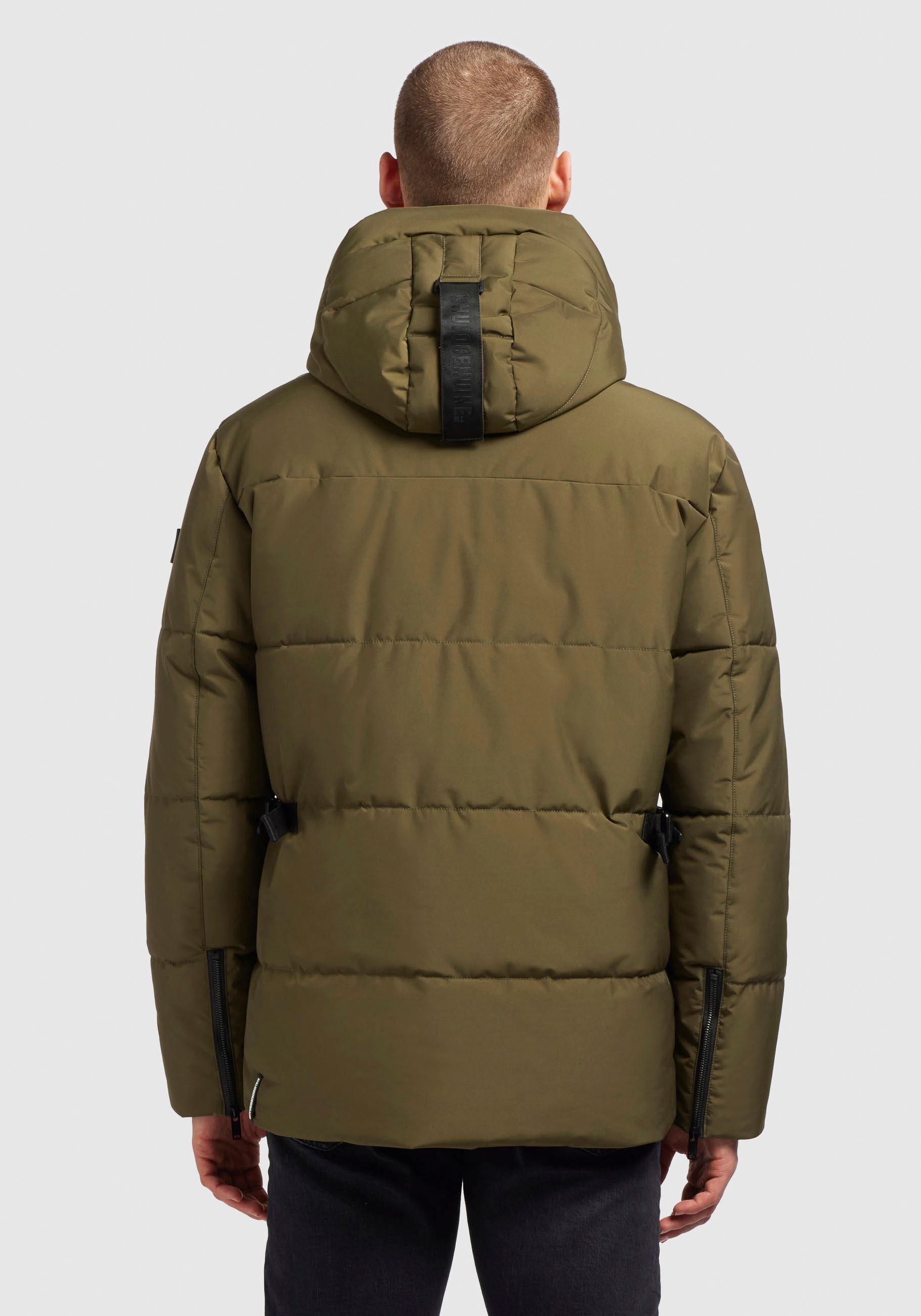 khujo Steppjacke »KIRC«, mit Kapuze, Abnehmbare Kapuze mit Kordelzug