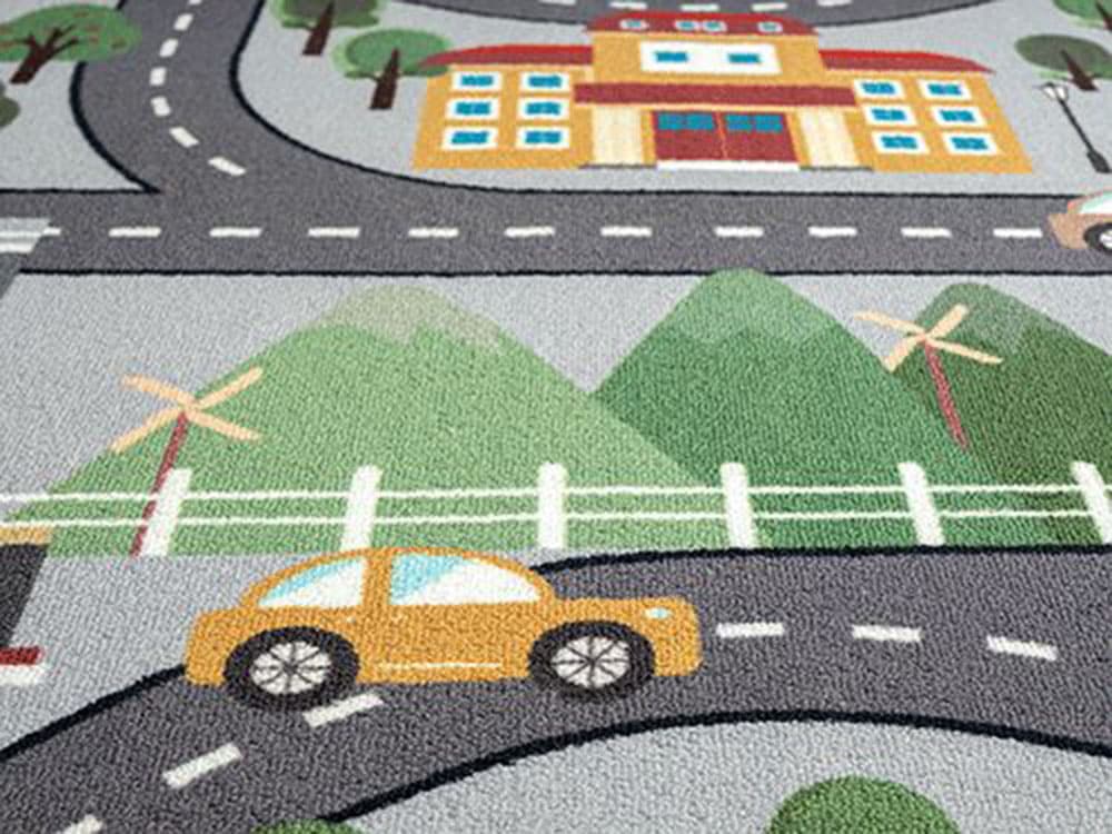 the carpet Kinderteppich »Happy Life«, rund, 4 mm Höhe, Life Kinderzimmer Teppich Spielteppich pflegeleicht