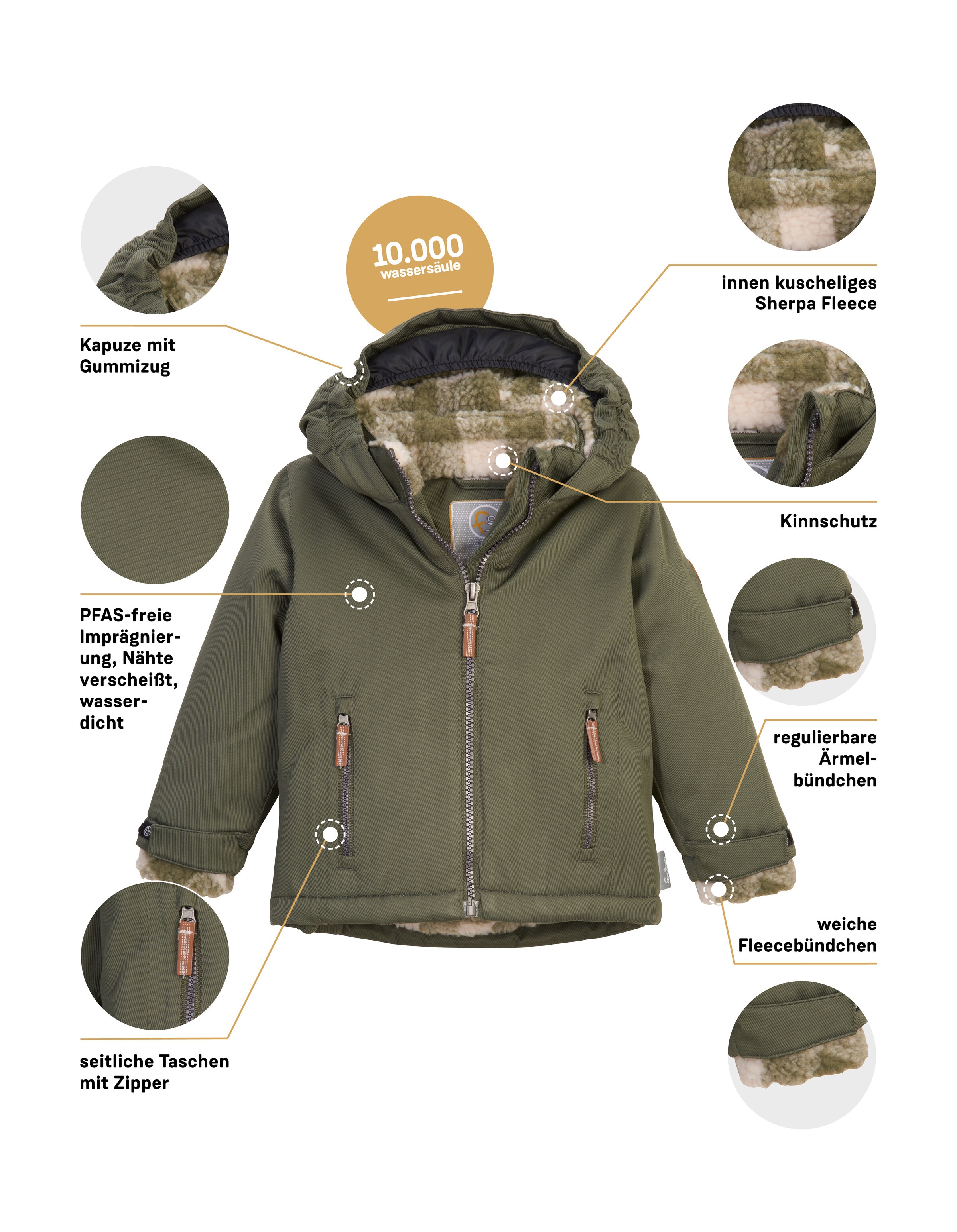 first instinct by killtec Funktionsjacke »FIOW 56 MNS JCKT« Weich gefütterte, wasser- und winddichte Funktionsjacke