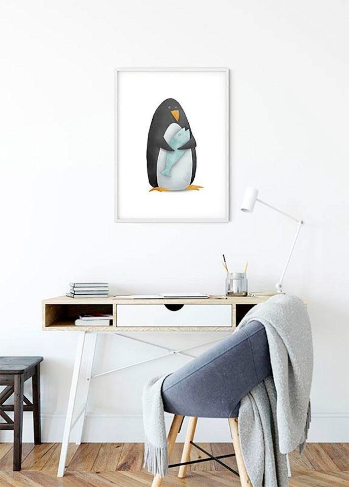Komar Bild »Cute Animal Penguin« Tiere 1 Stk. tlg. Wandbild zur Dekoration - ohne Rahmen