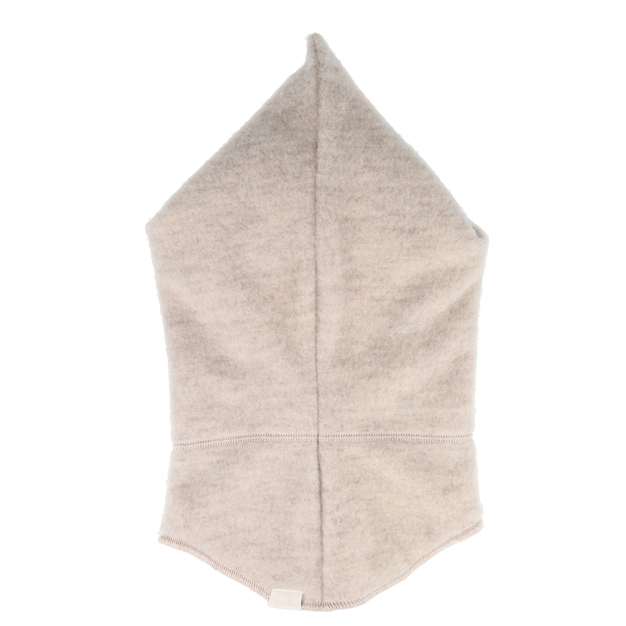 MAXIMO Schlupfmütze Wolle, gefüttert, Rippstrickbündchen, mit Zipfel