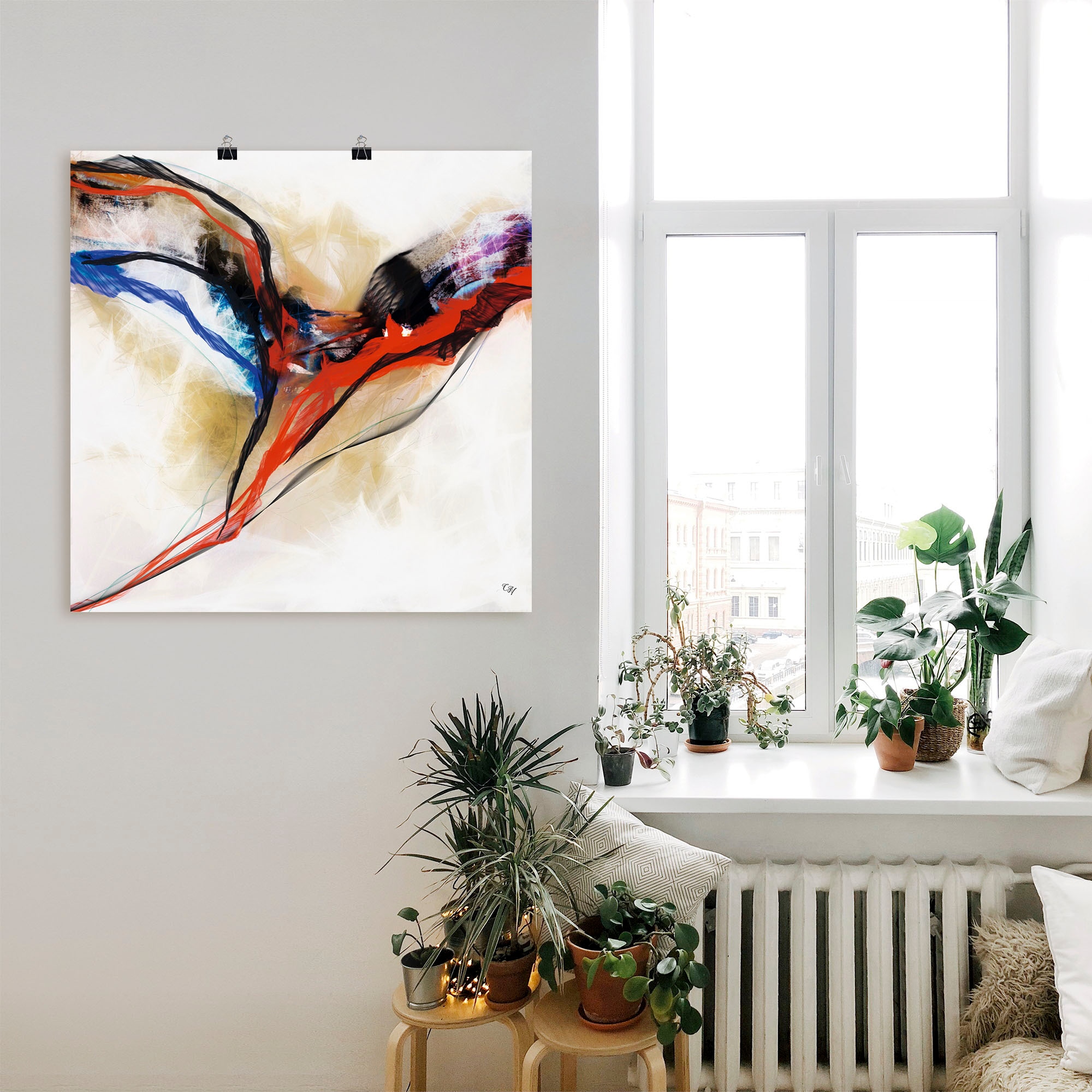 Artland Wandbild »Engel - abstrakt I« Muster 1 Stk. tlg. als Alubild, Poster in verschied. Größen