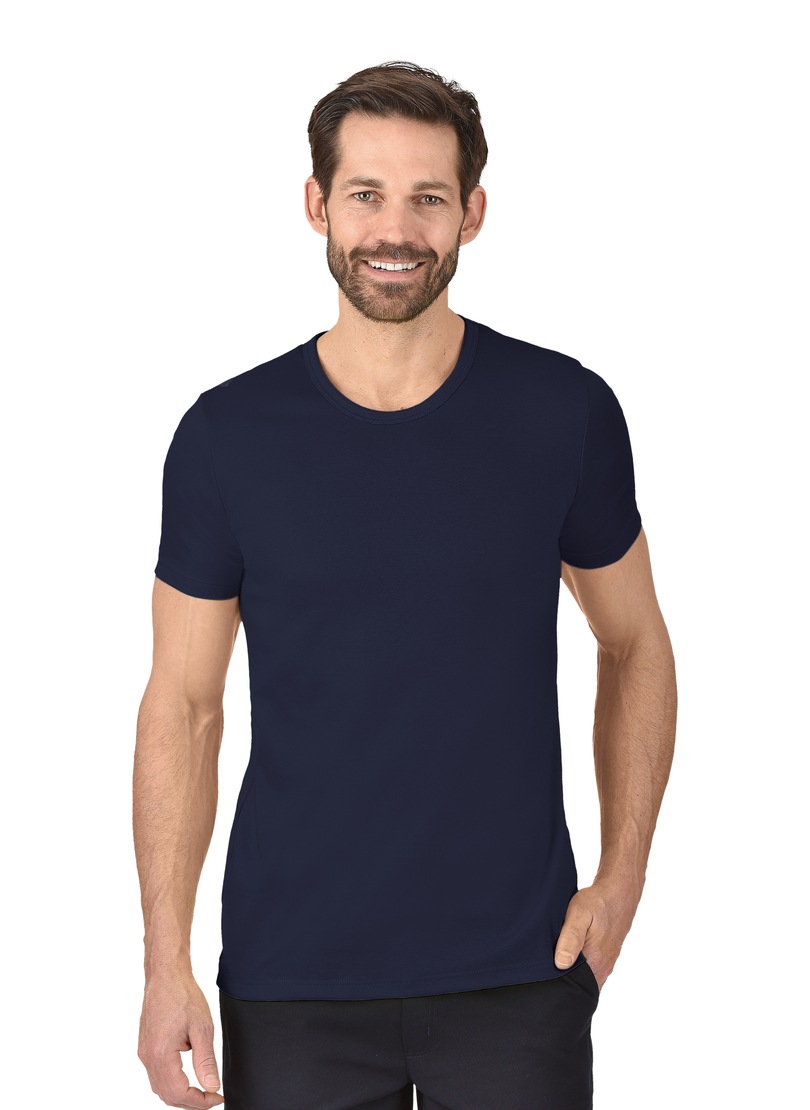 Trigema T-Shirt »TRIGEMA T-Shirt aus Baumwolle/Elastan«