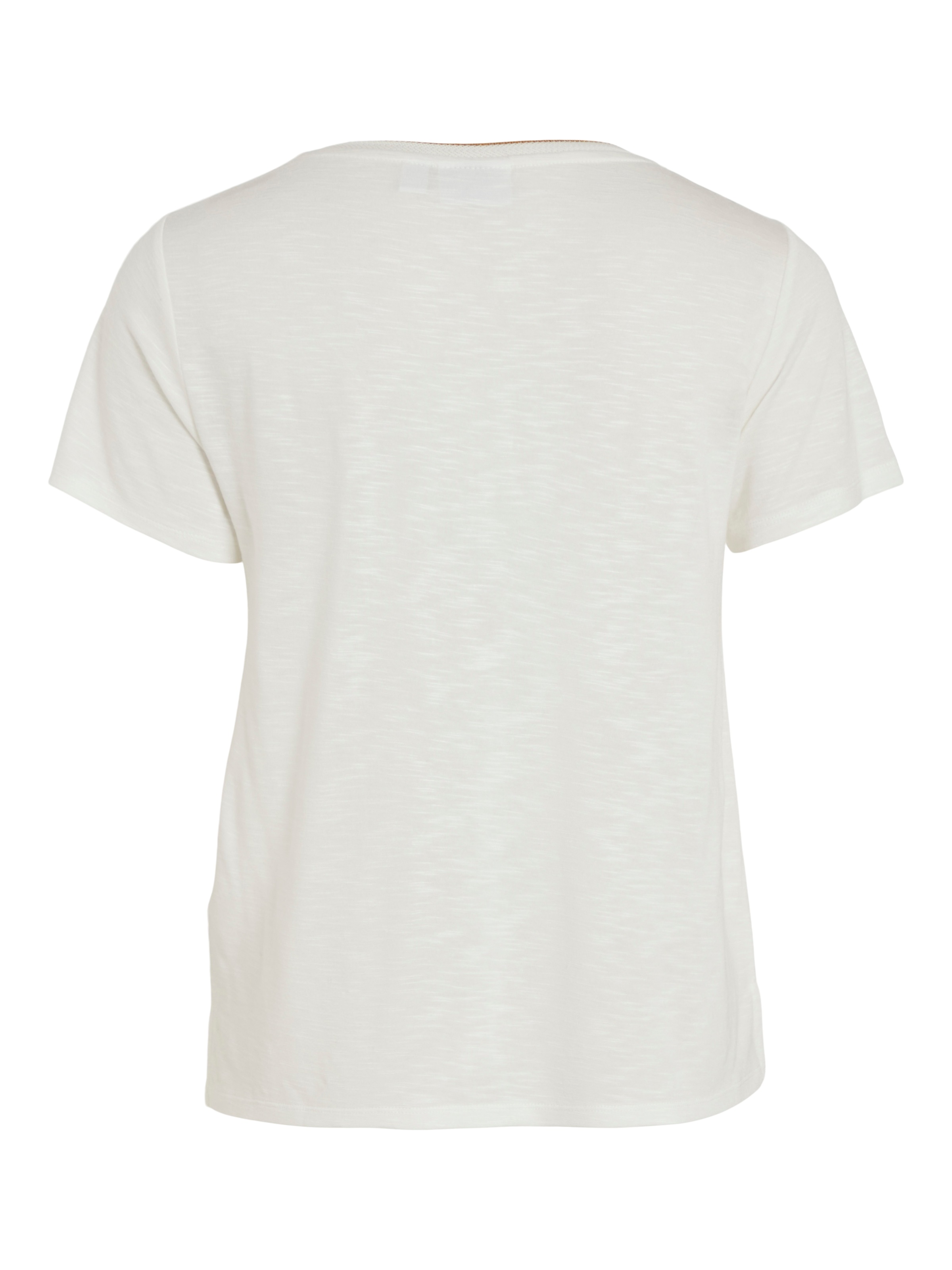 Vila T-Shirt »VINOEL S/S TOP - NOOS« Viskosemischung, regular fit