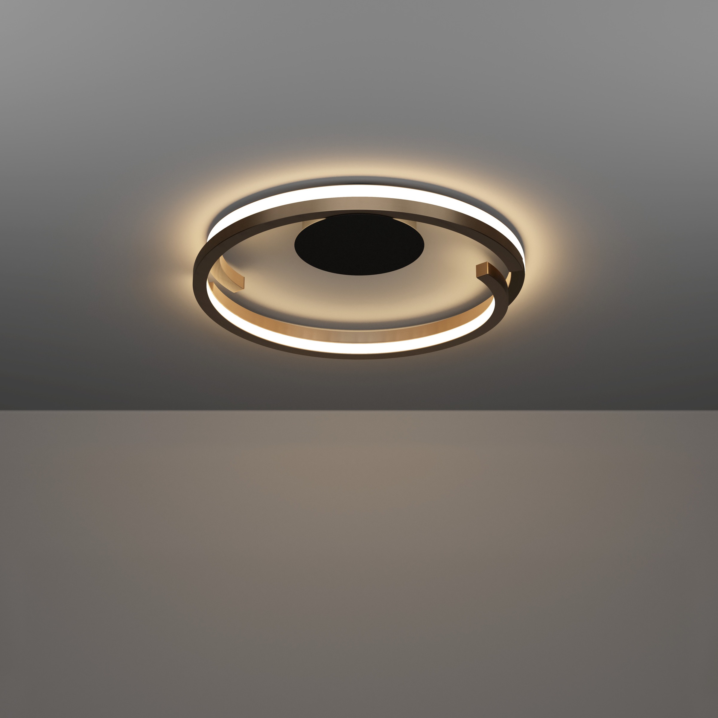 EGLO LED Deckenleuchte »MEZZOMONTE Deckenlampe - Alu, Stahl - LED;LED - 1X20W;1X20W - IP20« LED-Modul 1 Stk. Kaltweiß | Neutralweiß | Warmweiß Wohzimmerlampe, Esszimmerlampe, Flur, Schlafzimmer, H5 x Ø48 cm