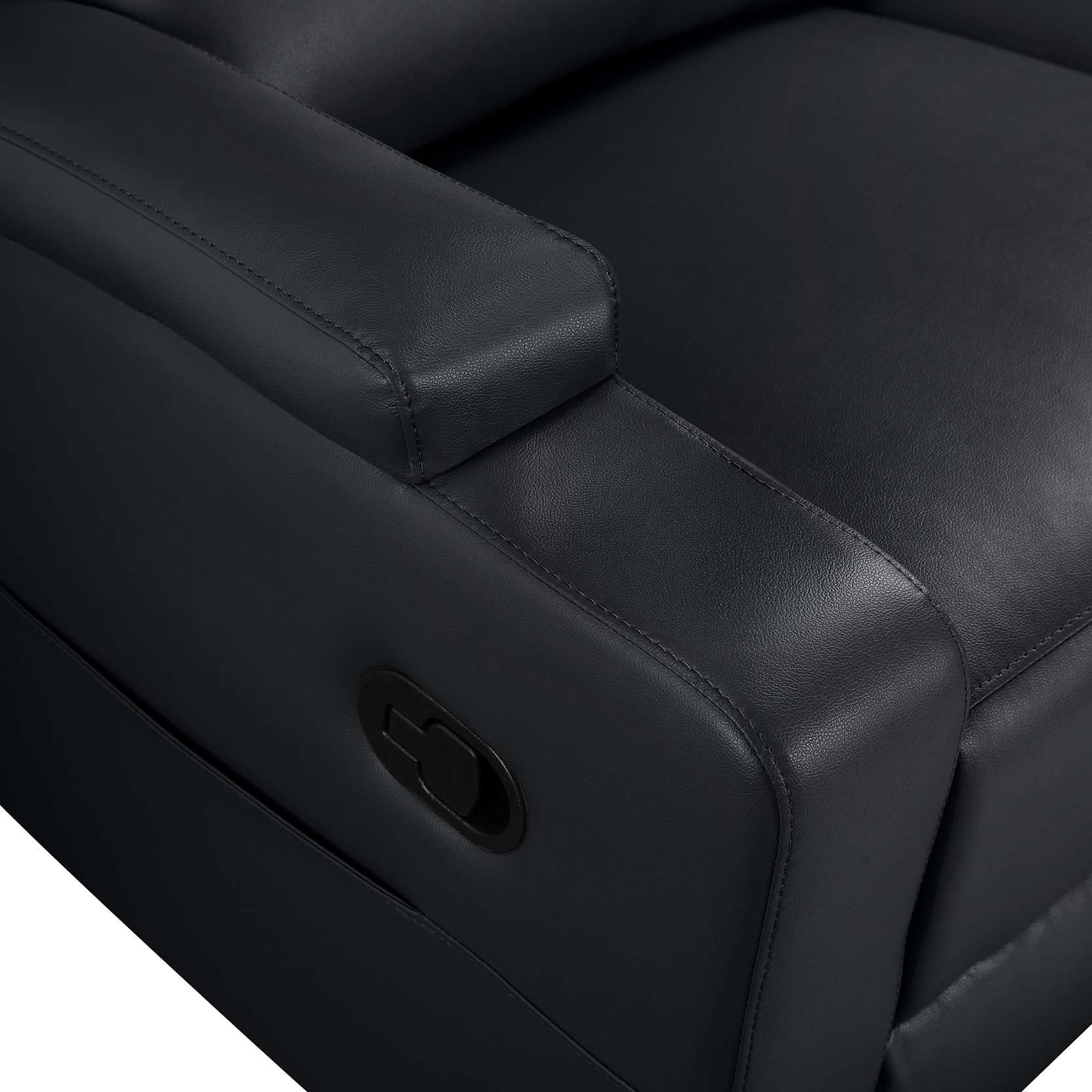OTTO home Ecksofa »NAPORI Kunstleder, L-Form, 210cm, man./elektr. Relaxfunktion« USB-A bei elektr. Variante, Staukasten, Seitentaschen u. Federkern