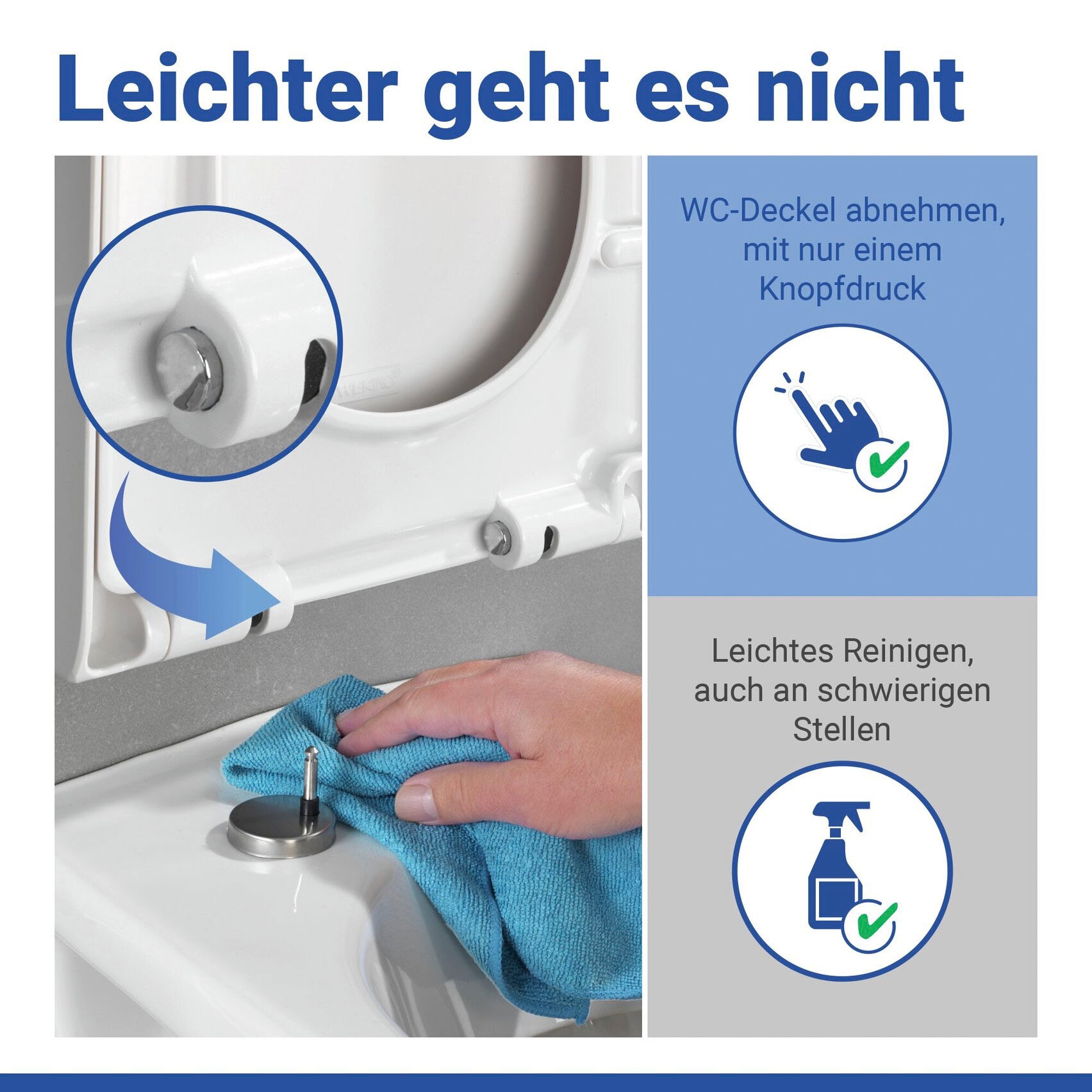 WENKO WC-Sitz »Palma« Mit Absenkautomatik