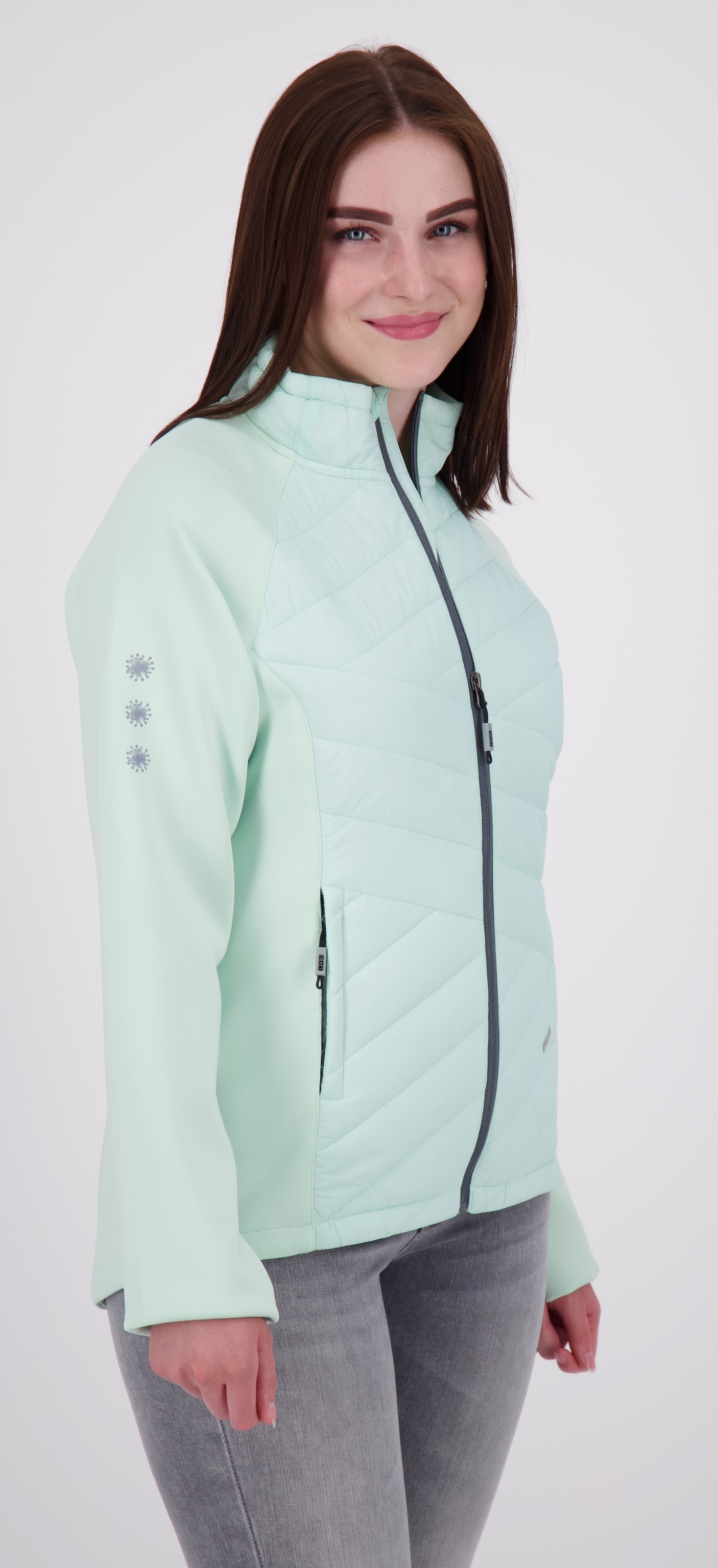 LPO Fleecejacke »EDINA V WOMEN«, weiche Hybrid-Fleecejacke in traditioneller Optik