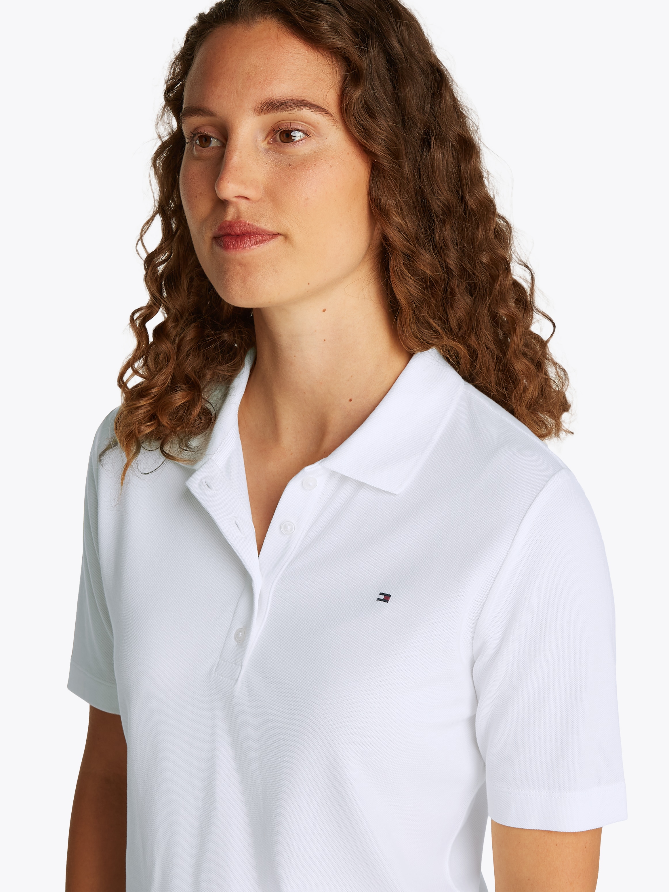 Tommy Hilfiger Poloshirt »1985 REG PIQUE POLO« mit Logo-Stickerei, Seitenschlitze, Regular Fit