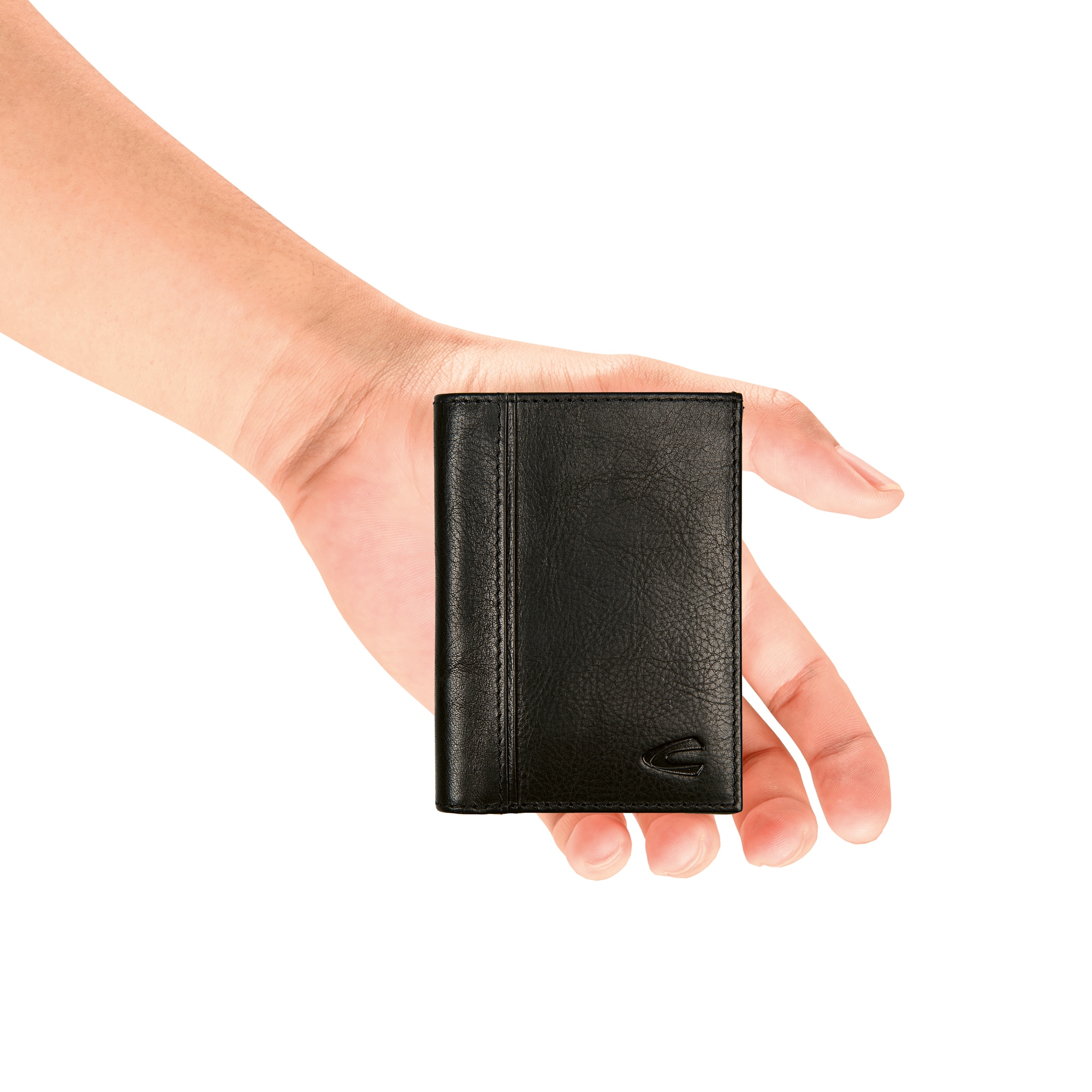 camel active Kartenetui »Pine« aus pflanzlich gegerbtem Rindsleder im kernigen Look mit RFID-Schutz