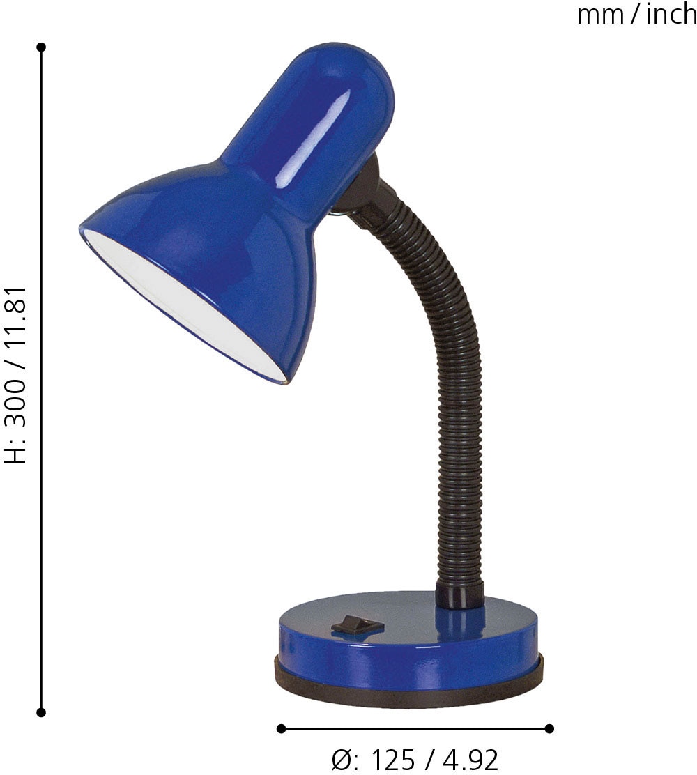 EGLO Tischleuchte »BASIC«, für Leuchtmittel 1 x E27, flexibler Hals