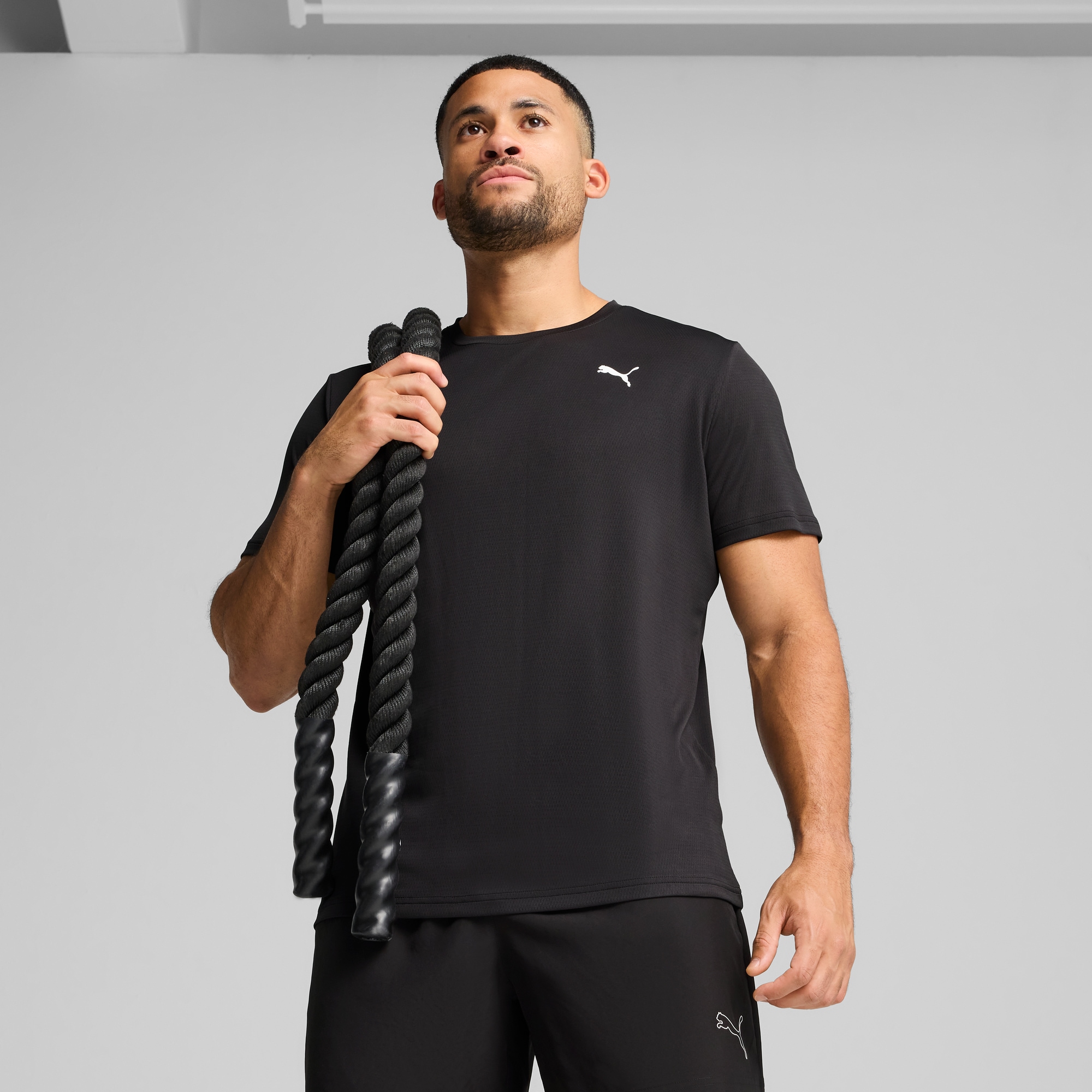 PUMA Trainingsshirt »M TAD ESSENTIAL POLY TEXTURE TEE« ergonomische Schnittführung, für Fitness und sportliche Aktivitäten