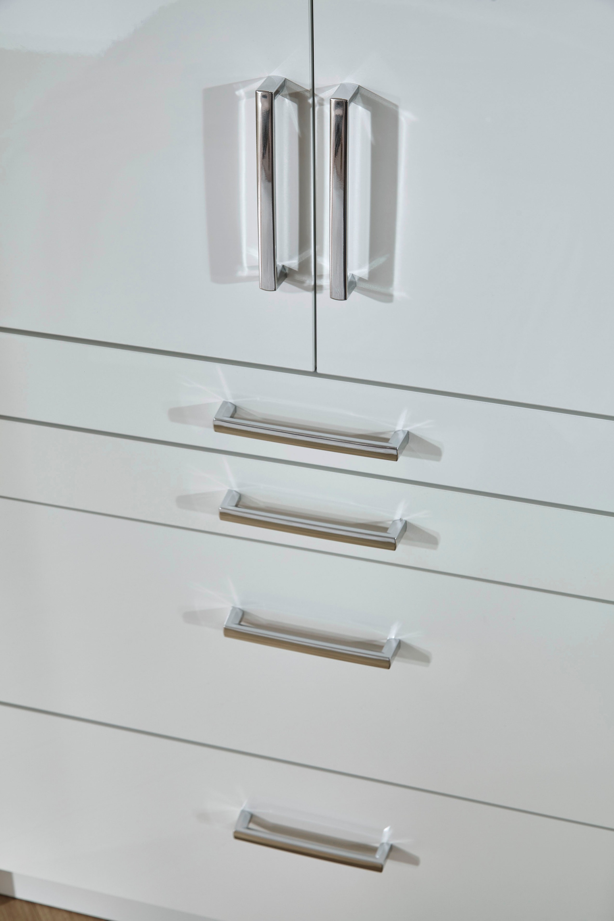 rauch Drehtürenschrank »Kleiderschrank Schrank Garderobe Garderobenschrank Topseller HOMBURG« inkl. Passepartout, oberer Schubkasten mit Einteilung MADE IN GERMANY