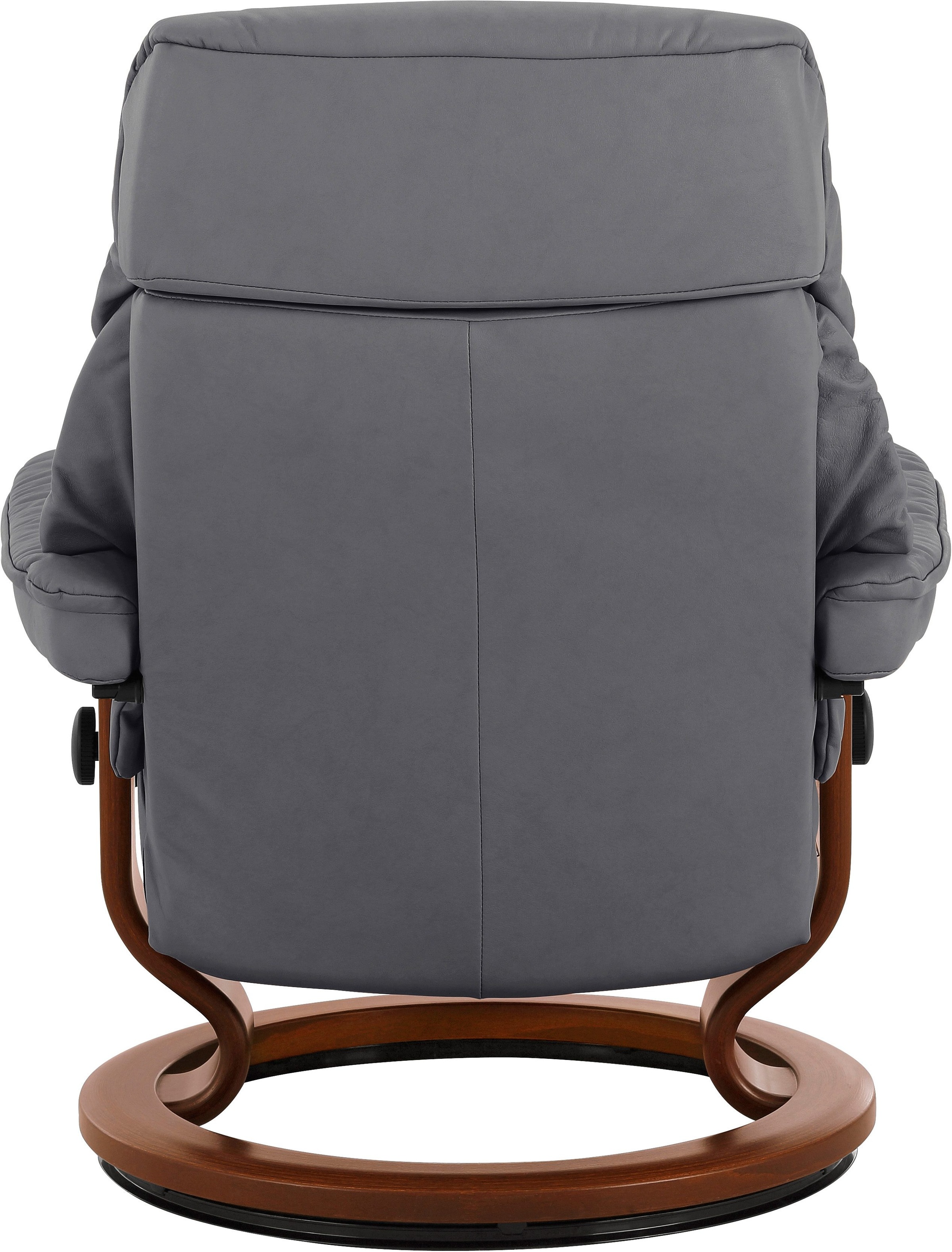 Stressless® Relaxsessel »Ruby«, (Set, Relaxsessel mit Hocker), mit Classic Base, Größe M, Gestell Eiche, Wenge, Braun & Schwarz
