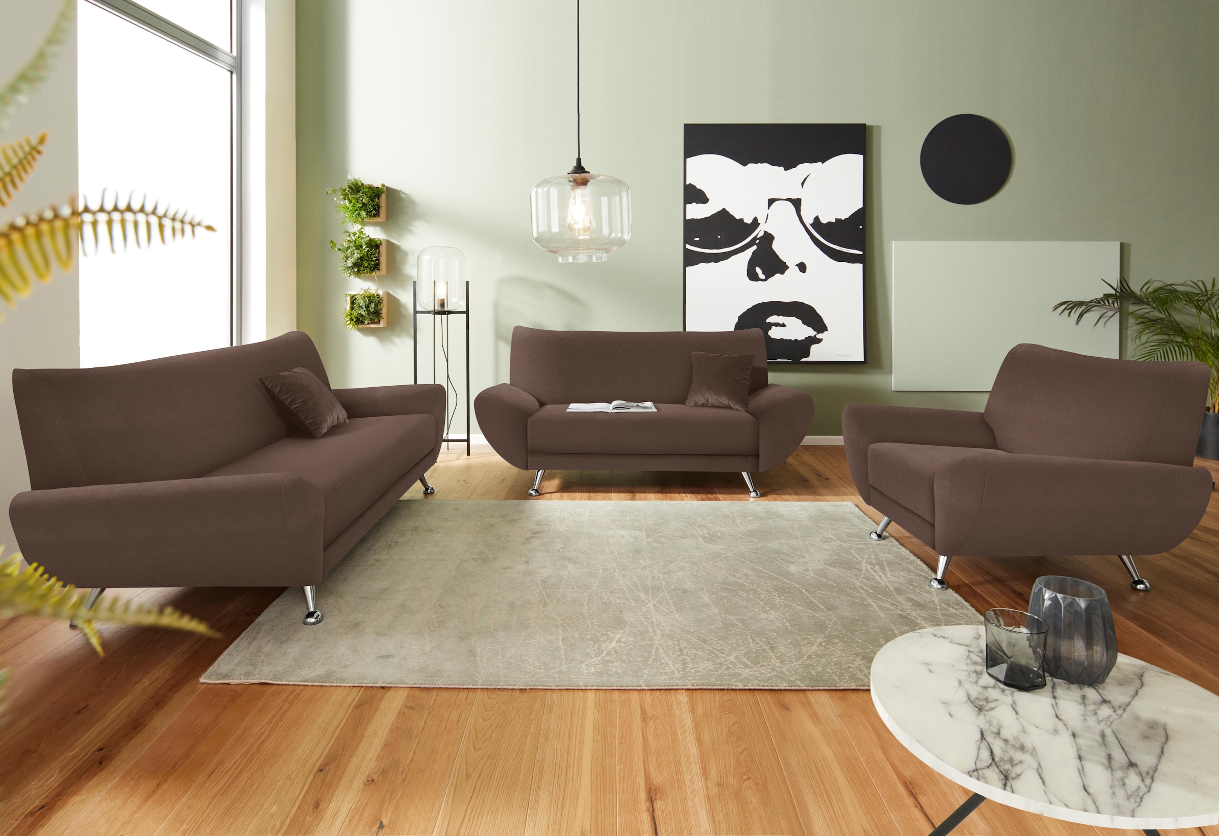 Home affaire Polstergarnitur »Saltare elegant und komfortabel, OTTOs Choice, 3-2-1« 3 Stk. tlg.