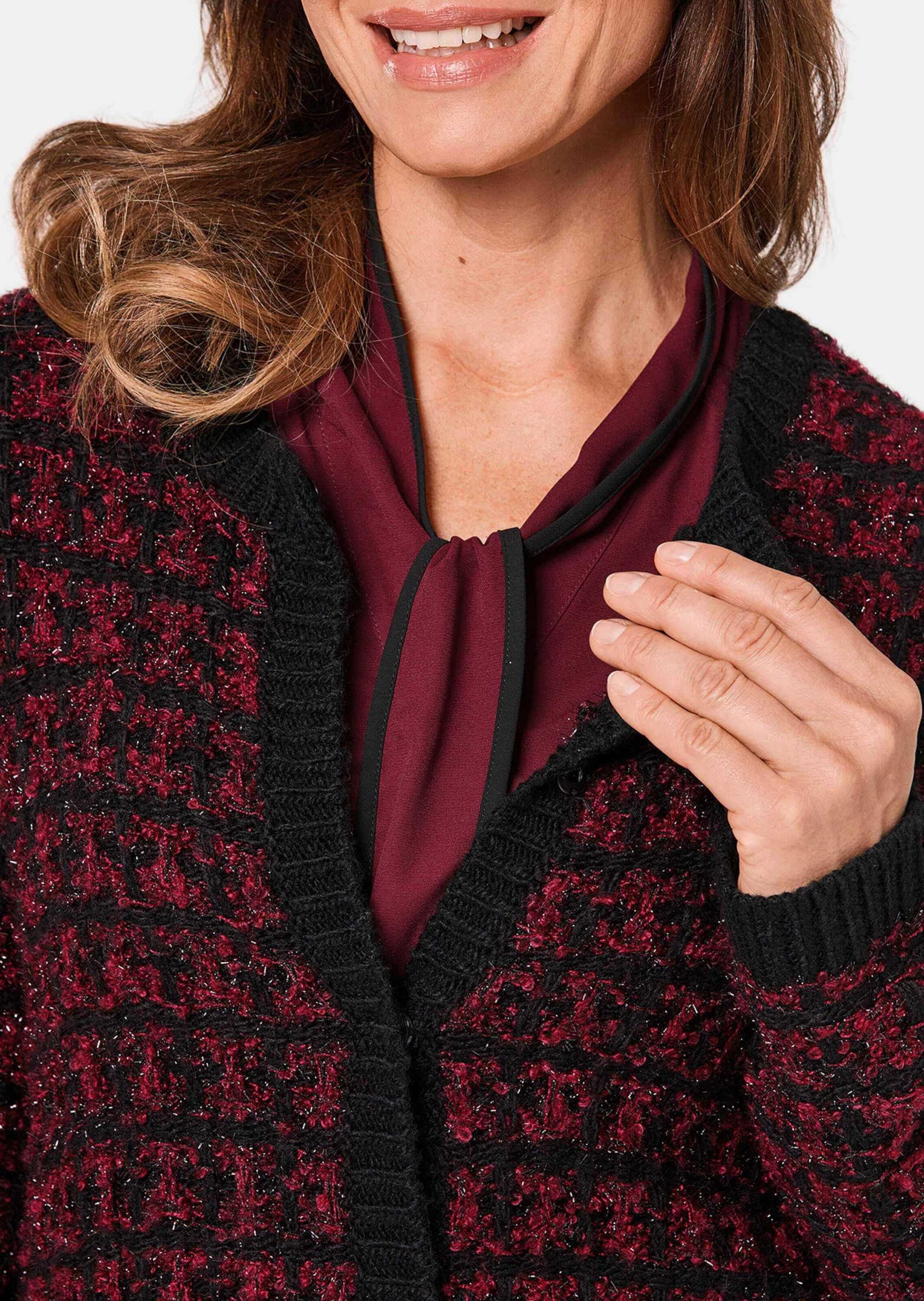 GOLDNER Strickjacke »Schicker Strickcardigan mit Glanzgarnen«