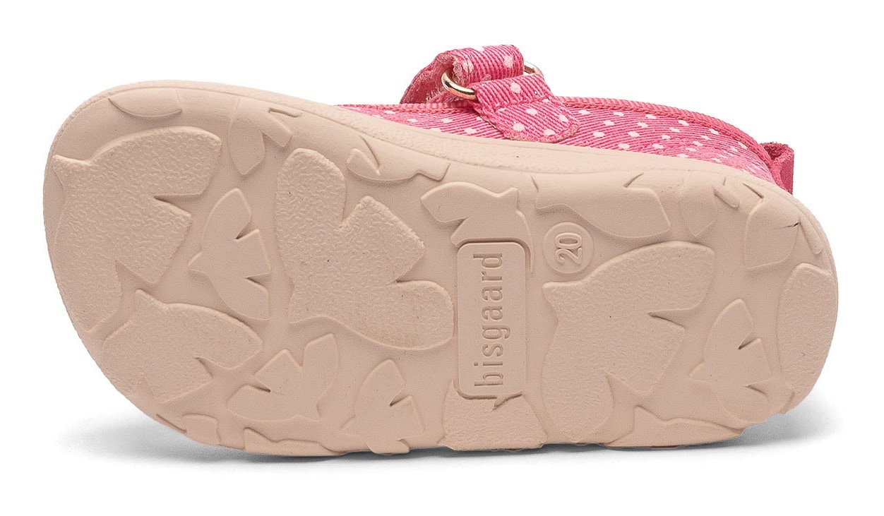 Bisgaard Hausschuh »barefoot ballet Weite: normal«  , Ballerina, Barfußschuh, Klettschuh, Größenschablone zum Download