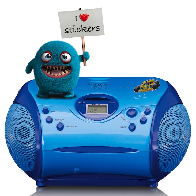 Lenco Boombox »SCD-24 Boombox mit CD Player, FM radio und Stickern«,  (Bluetooth FM-Tuner) online kaufen | UNIVERSAL