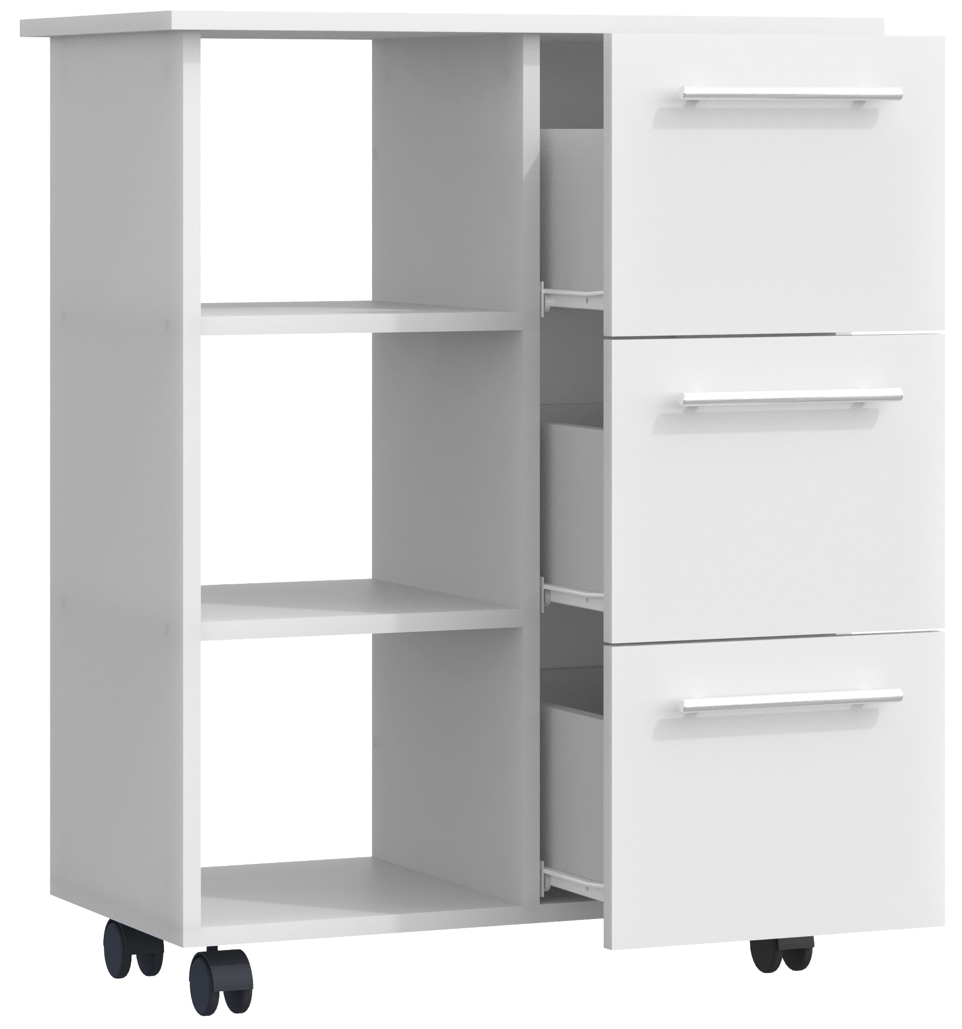 VCM Seitenschrank »Küchenwagen Servierwagen Rollwagen Rollen Esilo L«