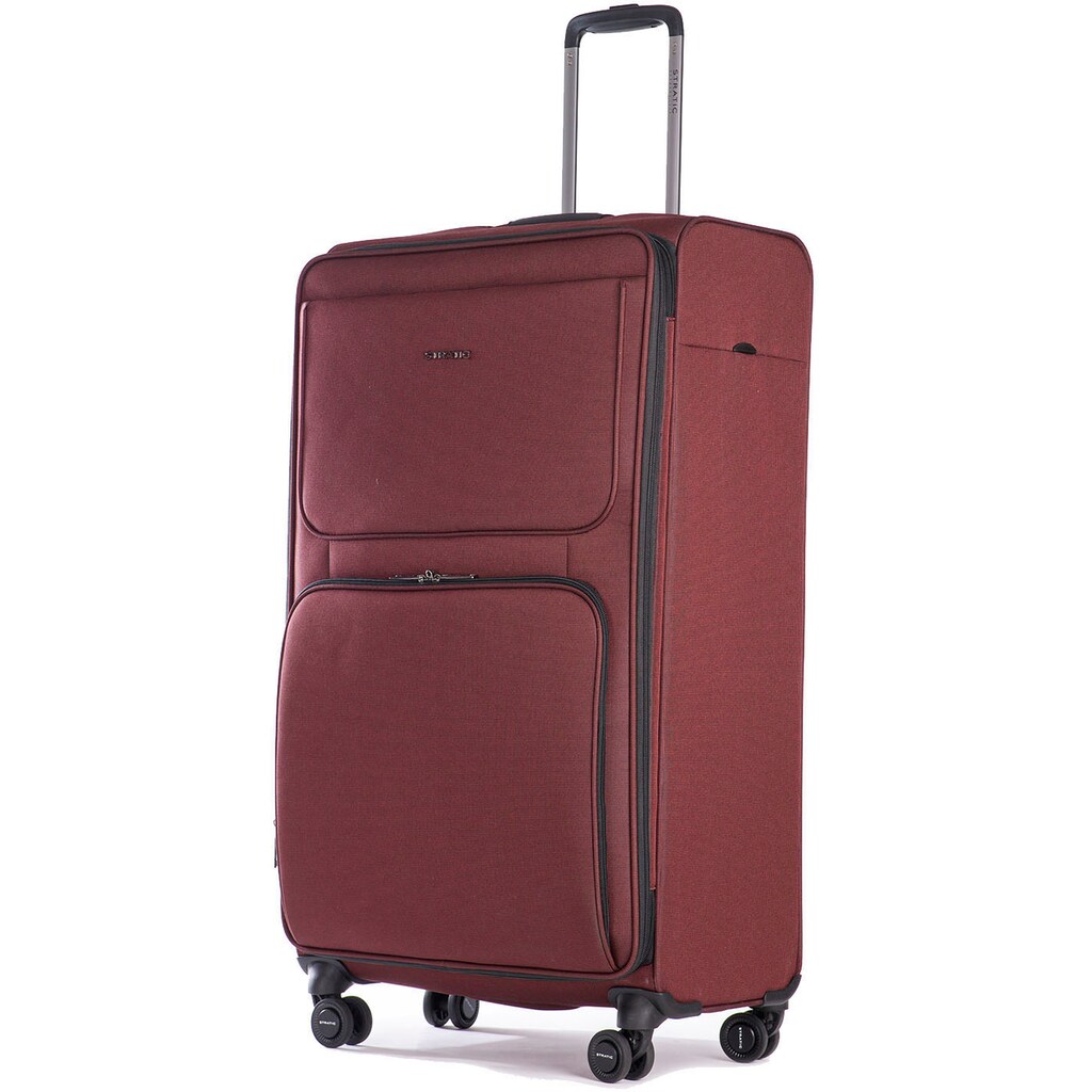 Stratic Weichgepäck-Trolley »Bendigo Light + L, redwine«, 4 Rollen