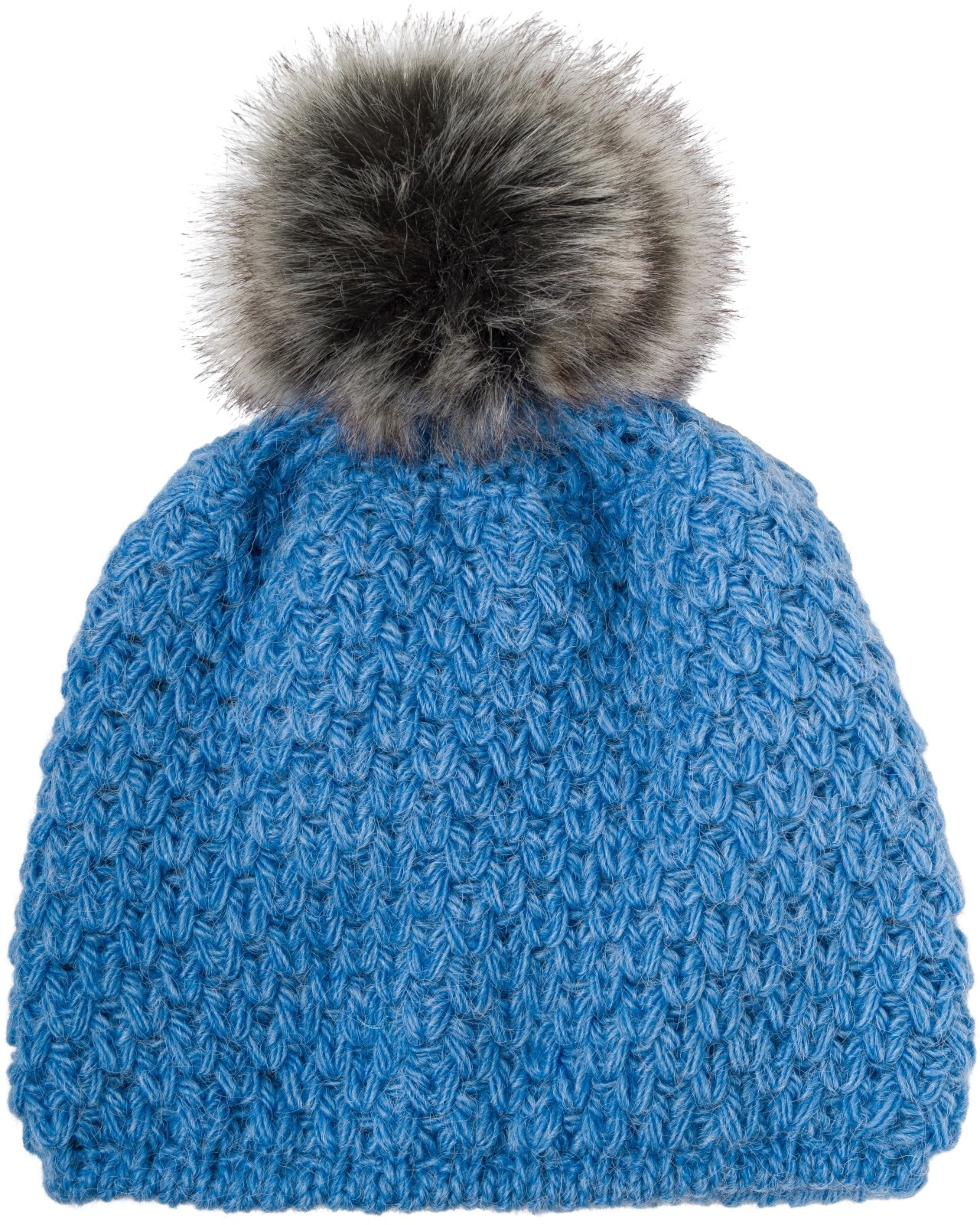 styleBREAKER Bommelmütze »Kinder Bommelmütze V-Muster Gehäkelt« 1 Stk.