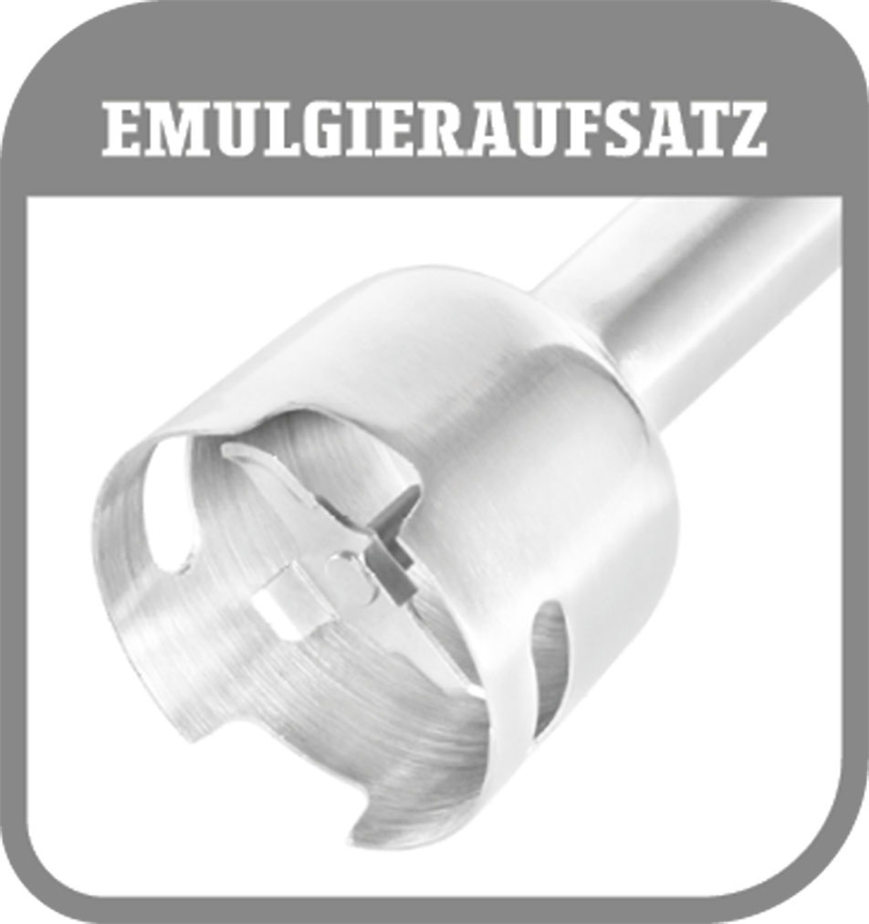 Gastroback Stabmixer »40982, Kabellos« 180 W 5 in 1: pürieren, zerkleinern, aufschäumen, aufschlagen, emulgieren