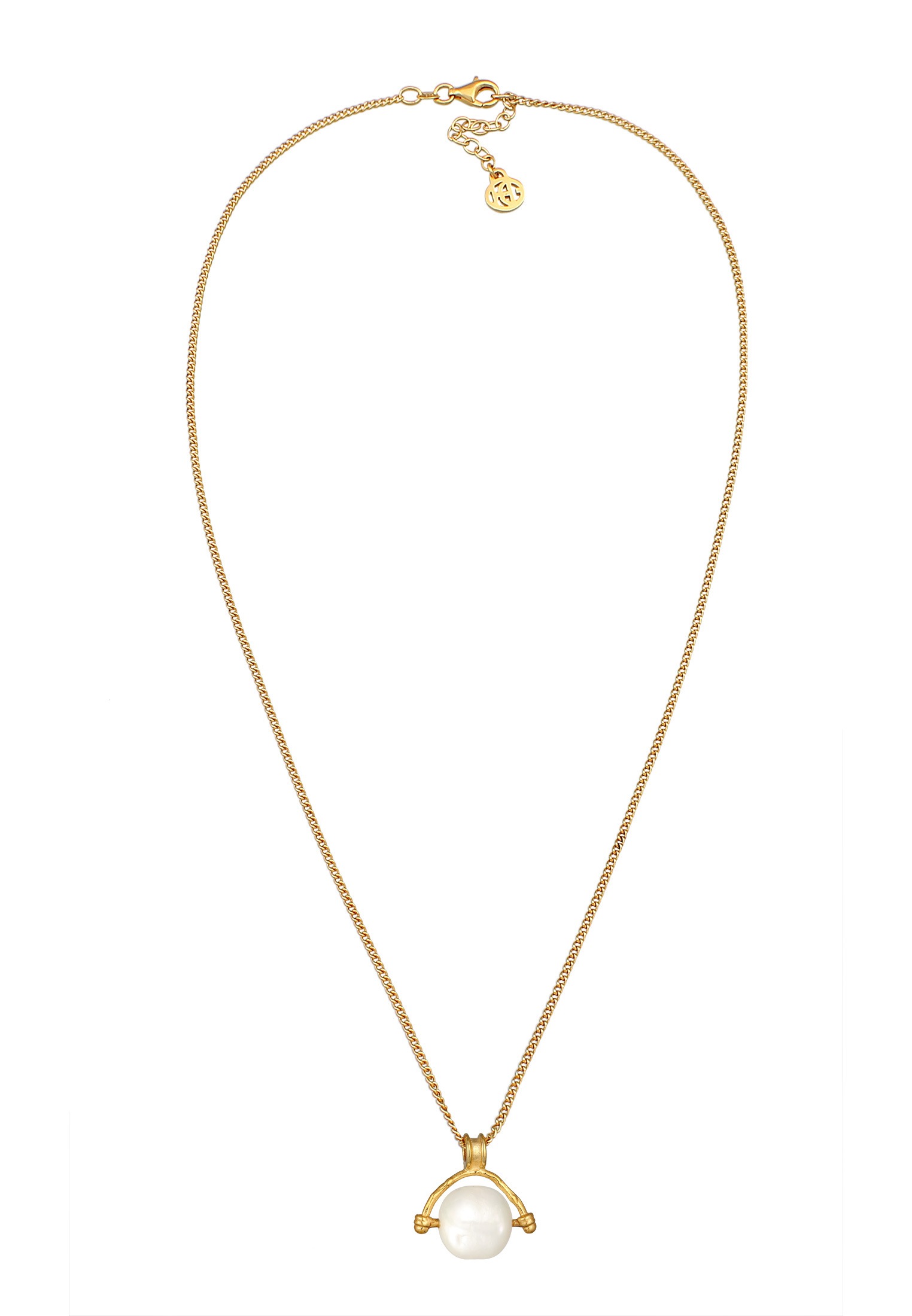 HAZE & GLORY Kette mit Anhänger »Halskette Süsswasserperle - Deep Sea 925 Silber«