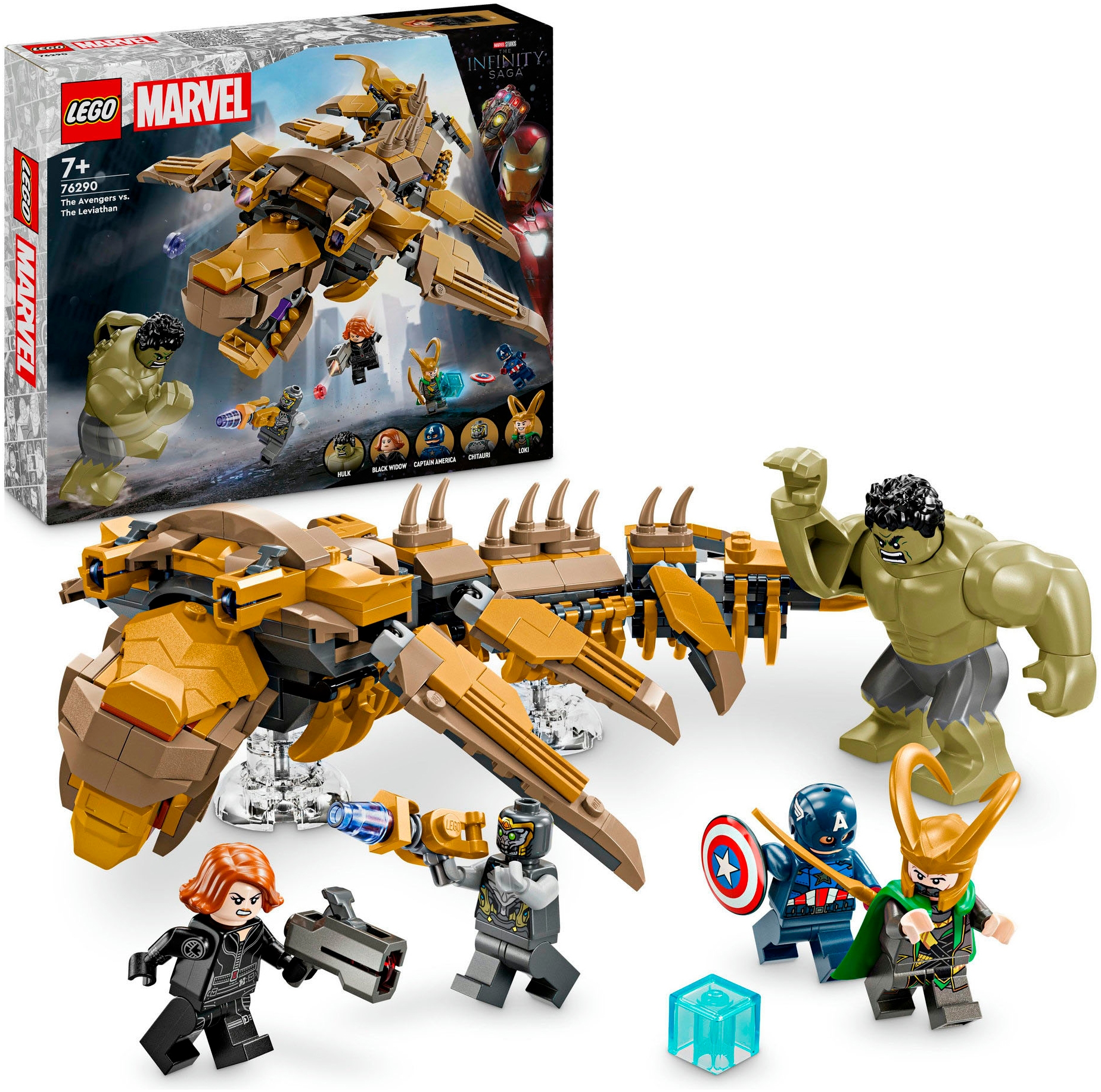 Konstruktionsspielsteine »Avengers vs. Leviathan (76290), LEGO Super Heroes«, (347...