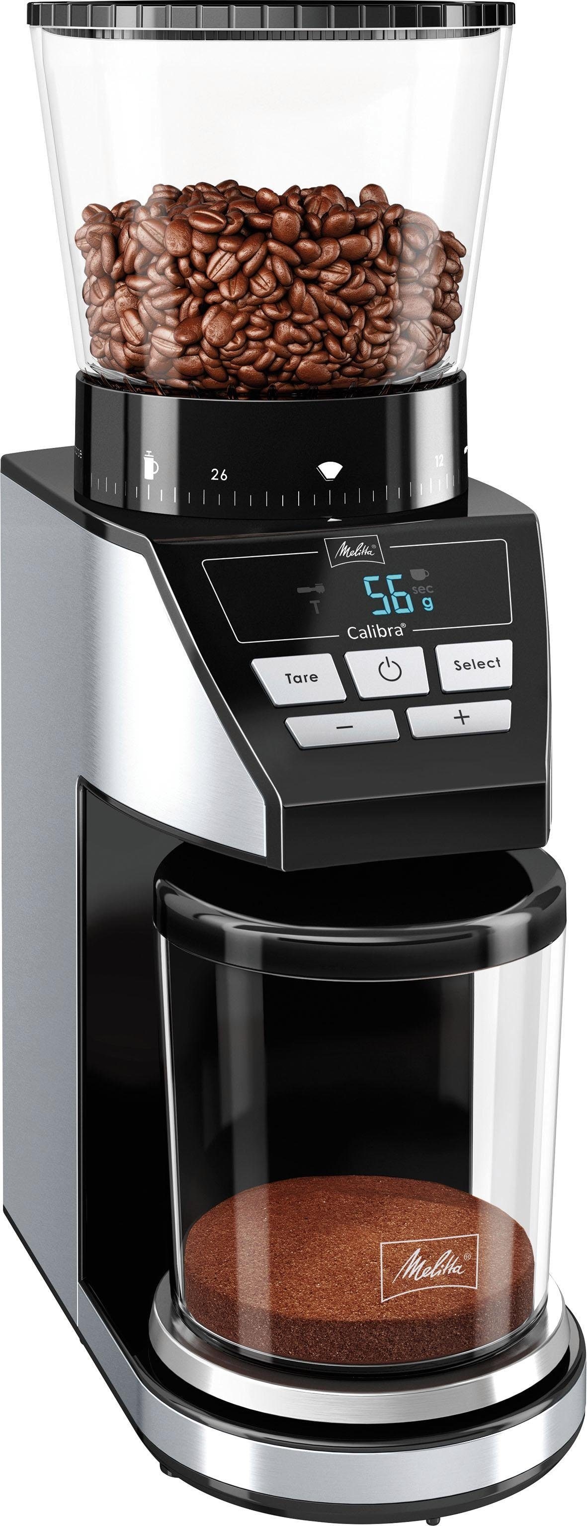 Kaffeemühle »Calibra 1027-01 schwarz-Edelstahl«, 160 W, Kegelmahlwerk, 375 g...