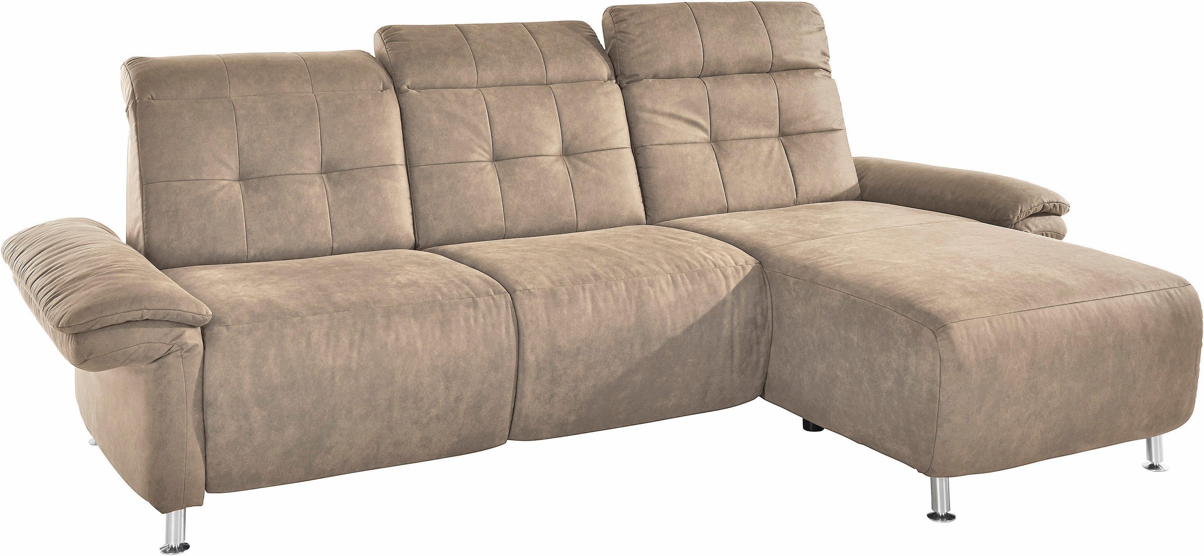 Places of Style Ecksofa »Manhattan L-Form«, 2 Sitze mit elektrischer Relaxfunktion, verstellbare Armlehnen