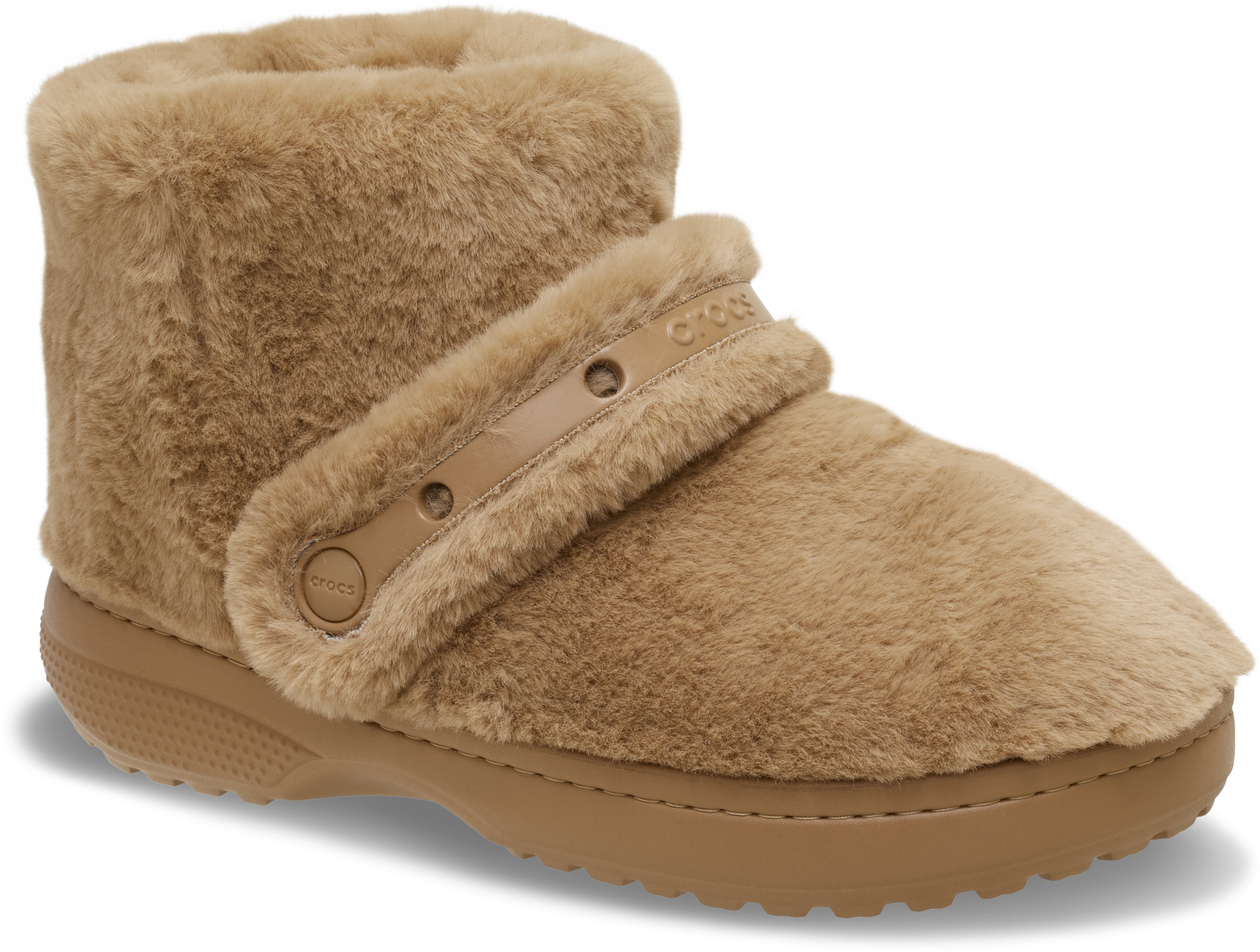 Crocs Winterboots »Unfurgettable Boot«  Schlupfboots, Hausschuh mit Klettriemchen, Warmfutter