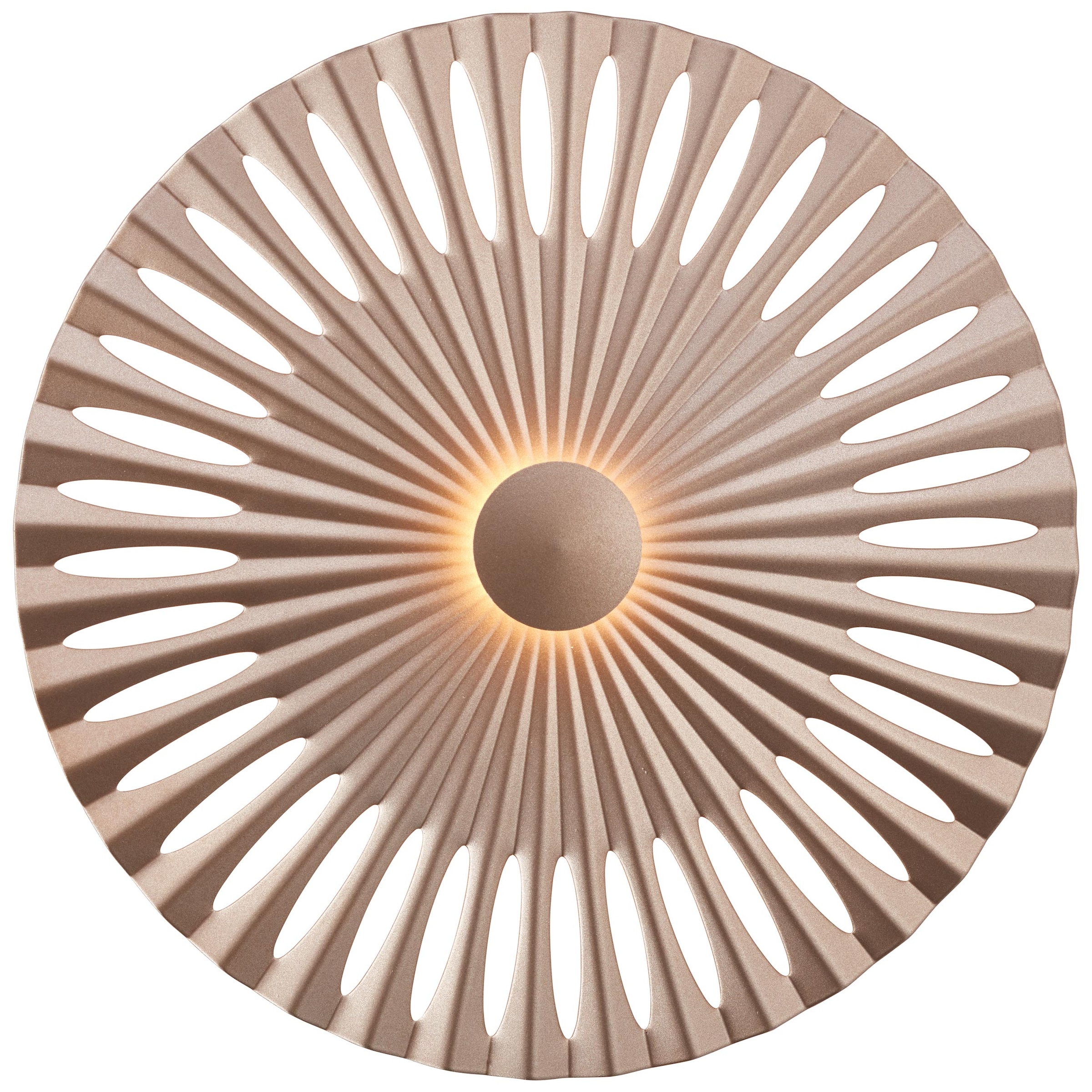 Brilliant LED Wandleuchte »Phinx«, 1 flammig-flammig, Ø 32 cm, dekorativer  Lichteffekt, 1300 lm, warmweiß, Aluminium, braun online kaufen | mit 3  Jahren XXL Garantie
