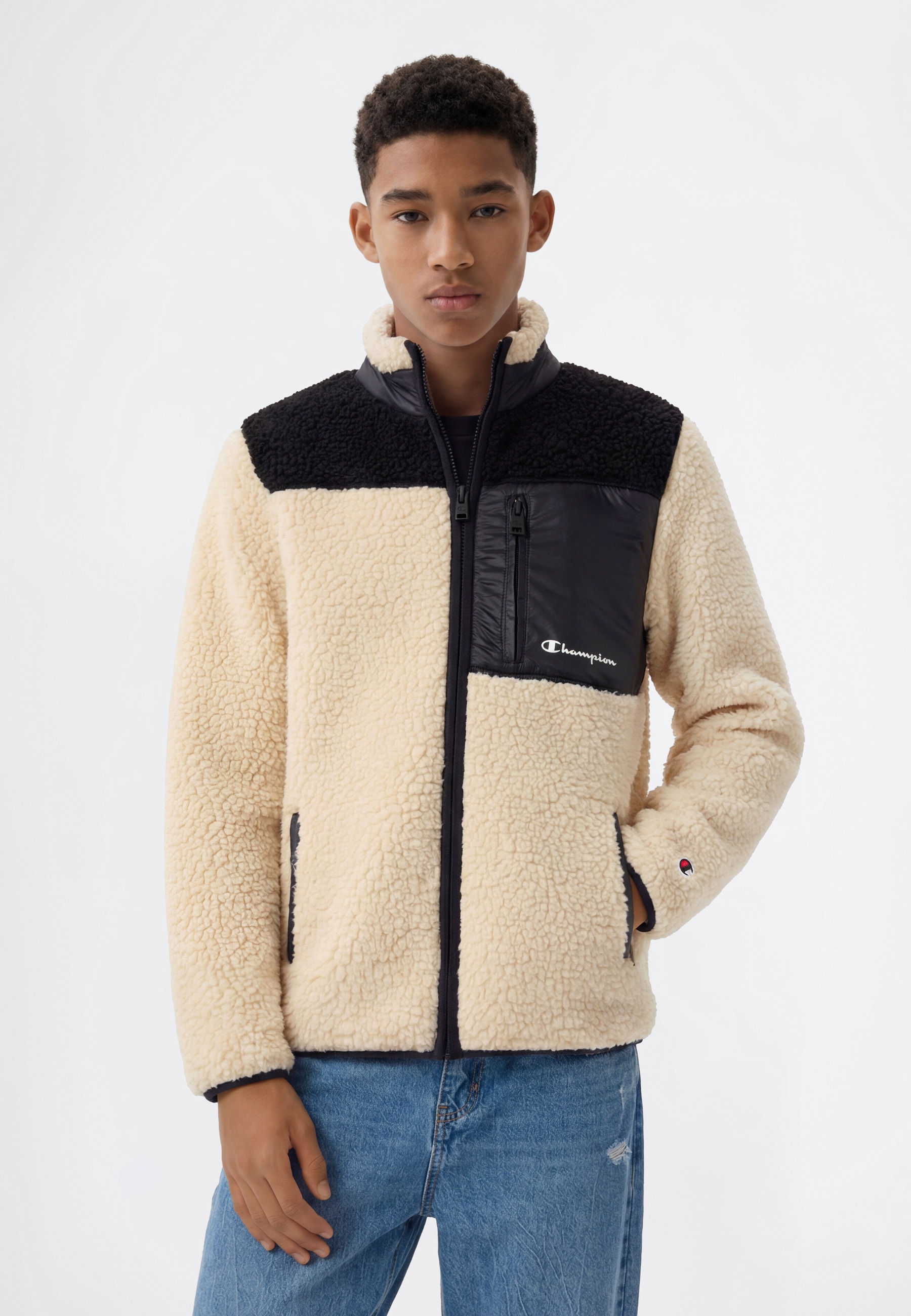 Champion Fleecejacke »SPORTWEAR ZIP-UP Standard Fit Polar« sportlicher Stil, aus Polyester, für Freizeitaktivitäten