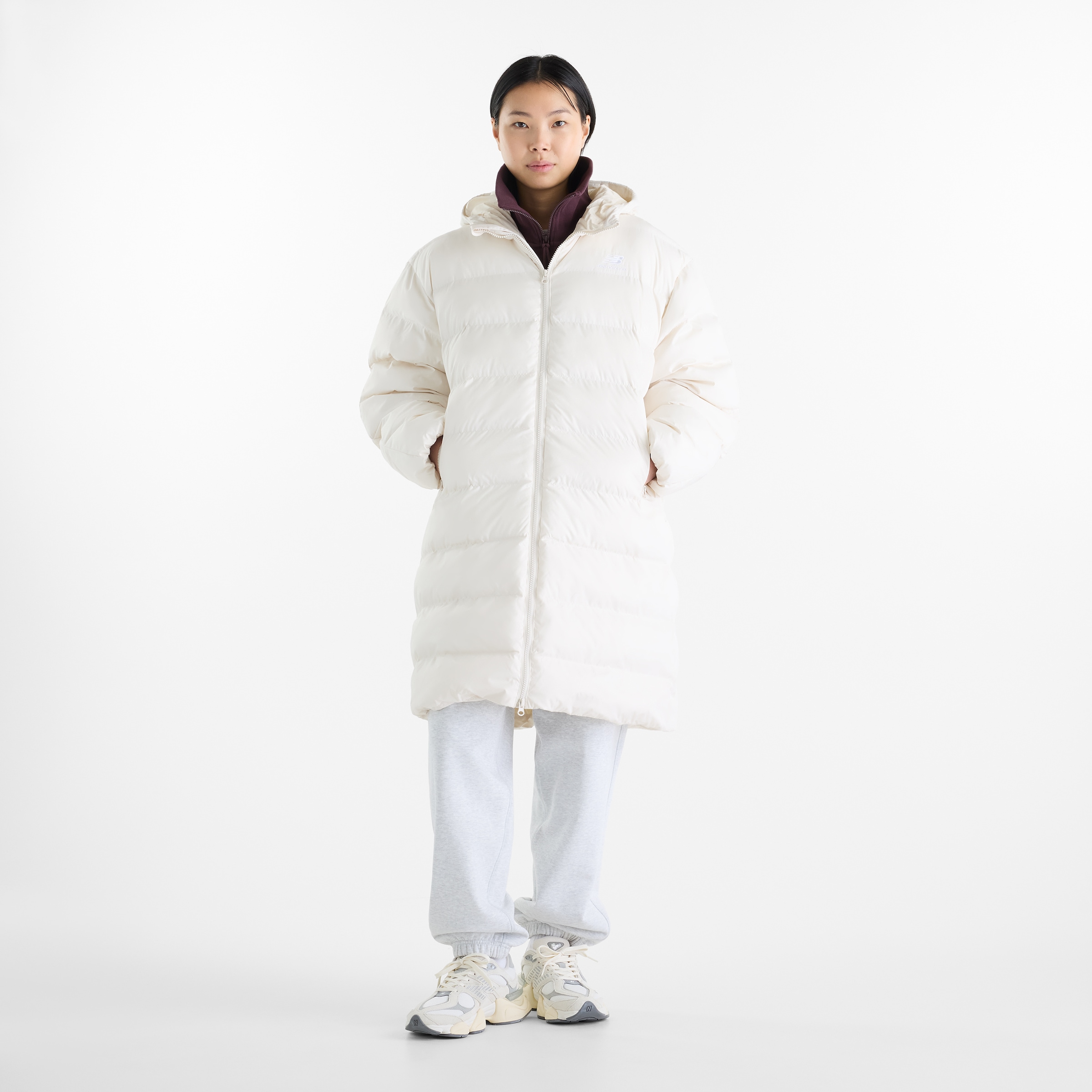 New Balance Steppjacke »BOSTON LONG  PUFFER JACKET« mit markantem Steppdesign, für Sportmode und Freizeit geeignet
