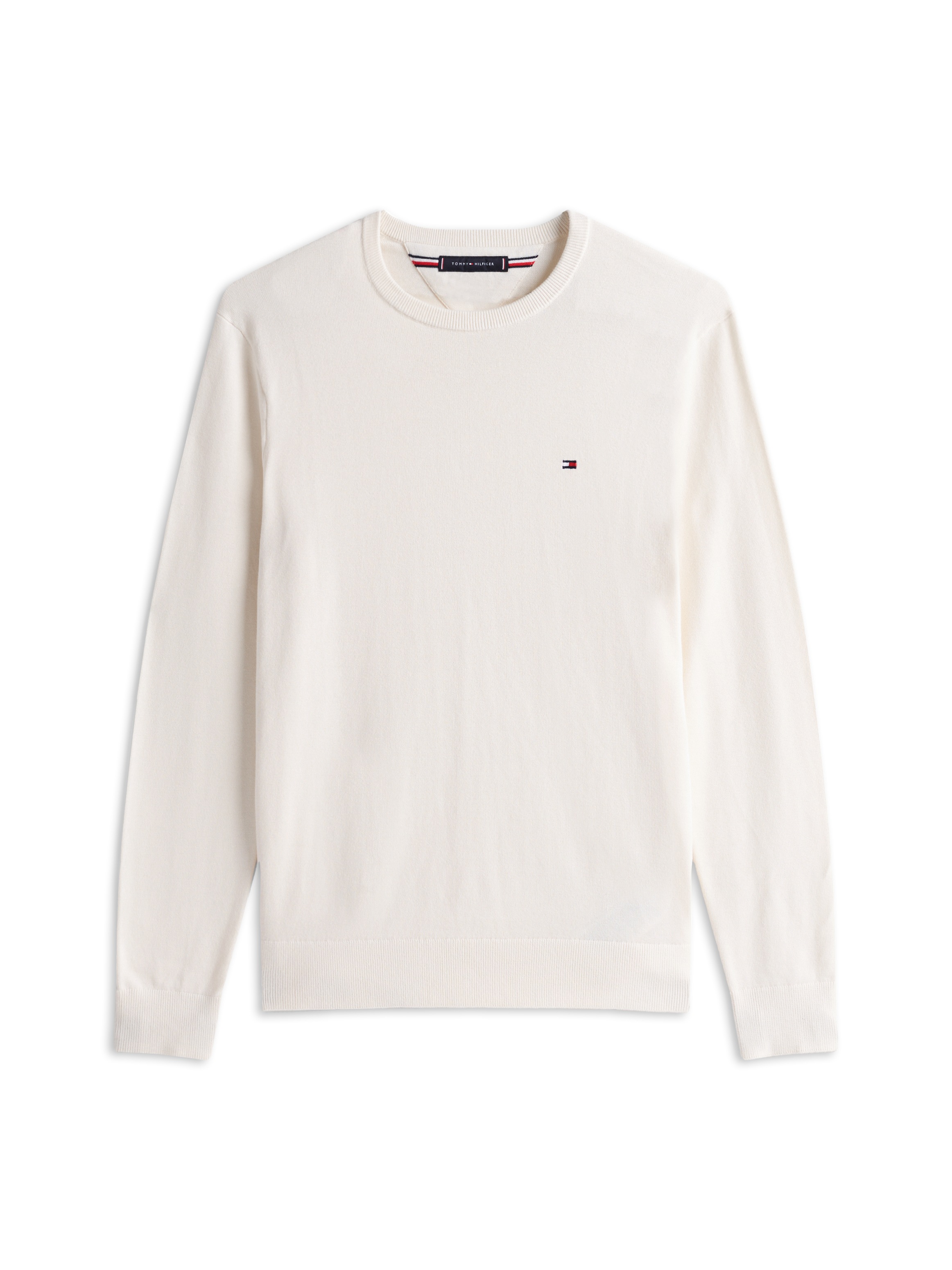 Tommy Hilfiger »ESSENTIAL COTTON CREW NECK« 100% Baumwolle Crewneck Regular Fit Premium Mode