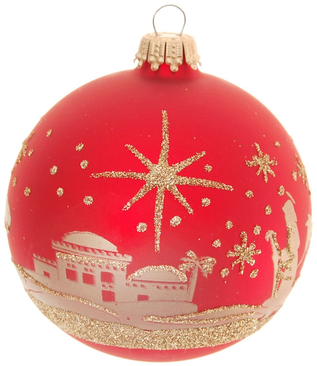 Krebs Glas online »Bethlehem kaufen günstig Weihnachtsbaumkugel aus Komet cm«, mit 8 Night, Christbaumschmuck, Weihnachtsdeko, Taler Xmas Kugeln, Christbaumkugeln 1 Lauscha & Glas 8 Stern