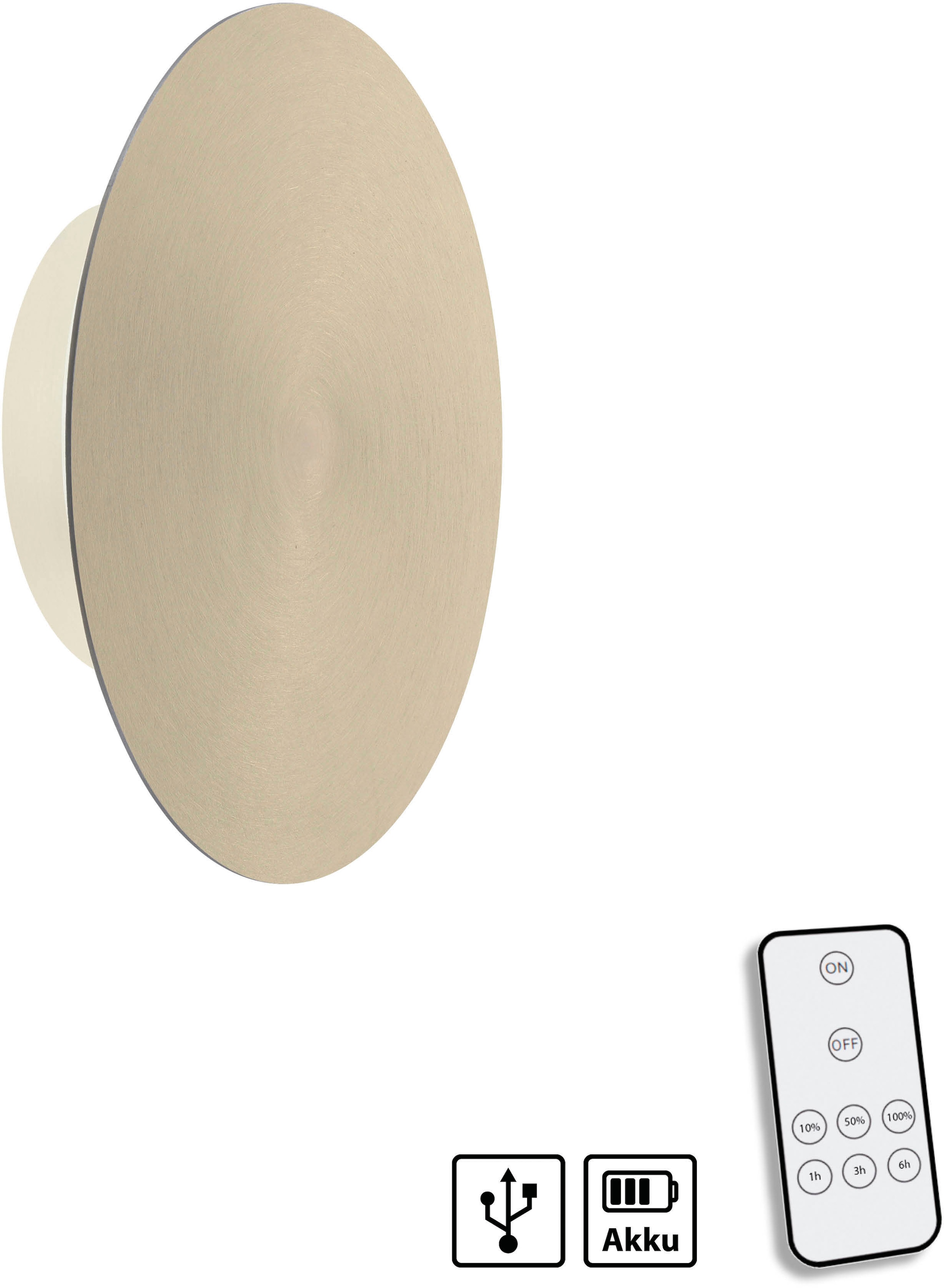Paul Neuhaus Wandleuchte »AKKU PUNTU«, 1 flammig, Leuchtmittel LED-Board | LED fest integriert