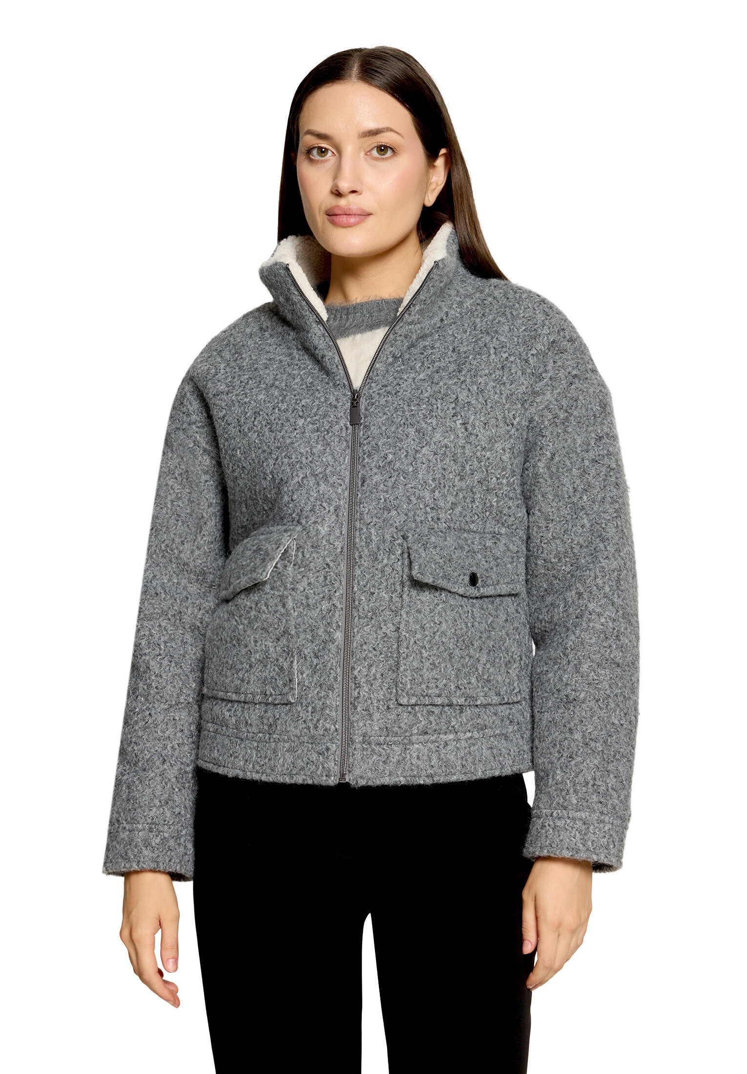 Betty&Co Outdoorjacke »Casual-Jacke mit aufgesetzten Taschen«