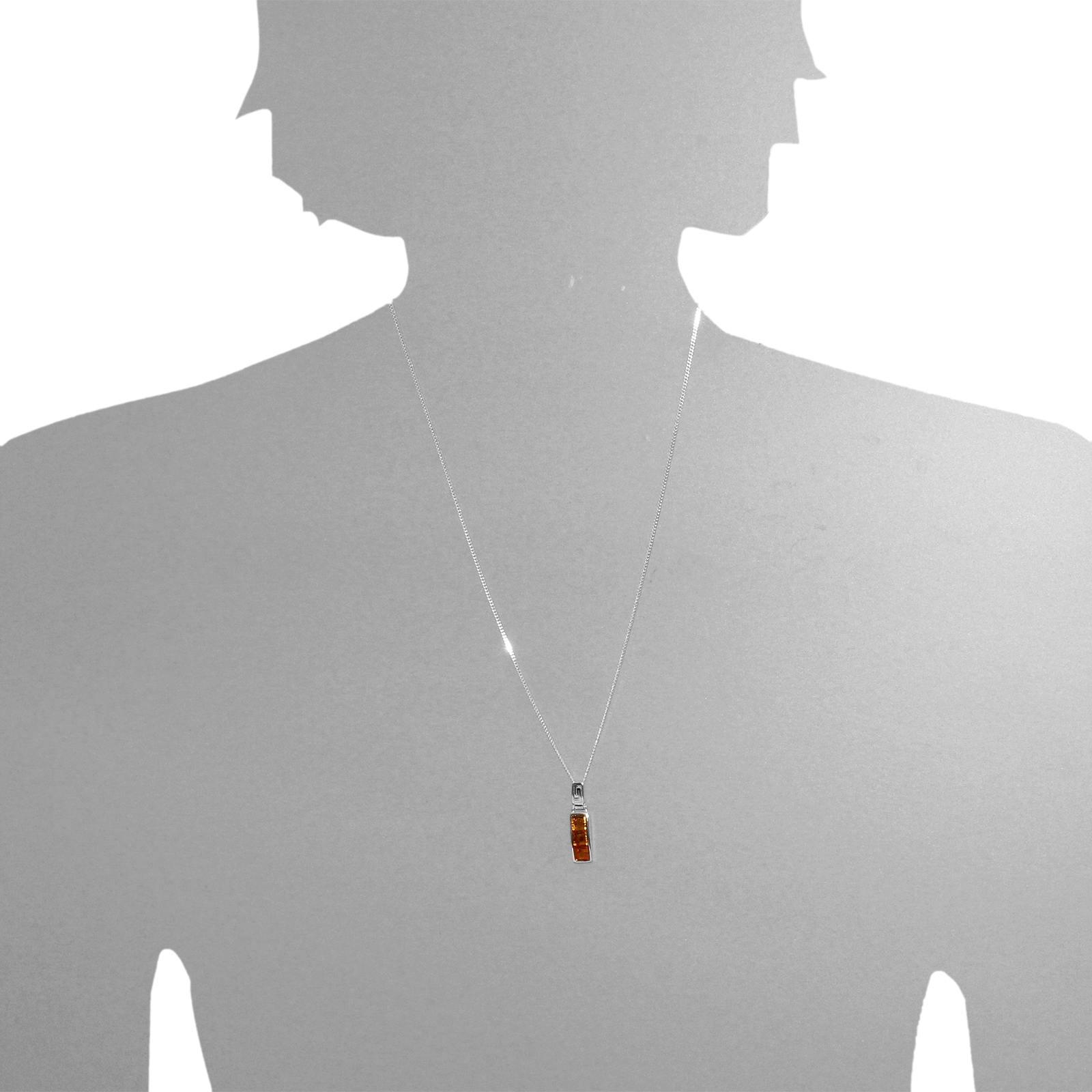 OSTSEE-SCHMUCK Kettenanhänger »- Walda - Silber 925/000 - Bernstein«