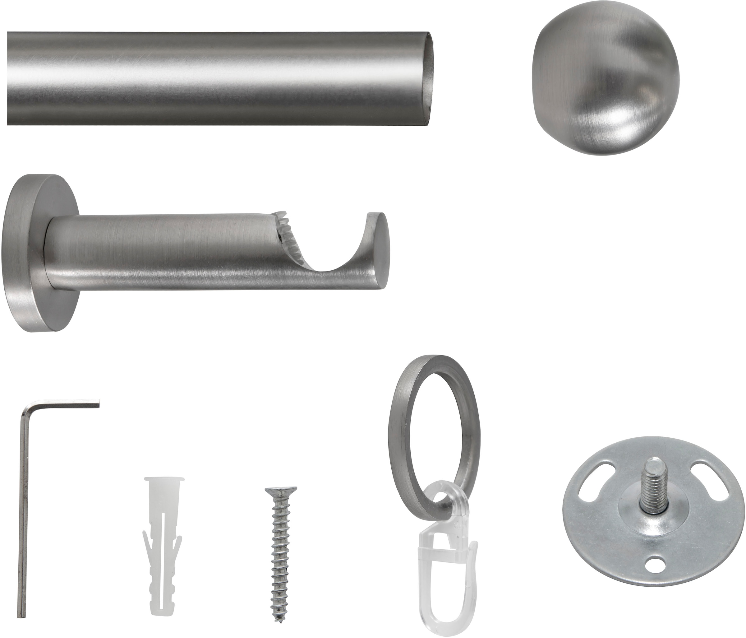 mydeco Gardinenstange »Ball« Ø 16 mm 1 läufig-läufig Fixmaß