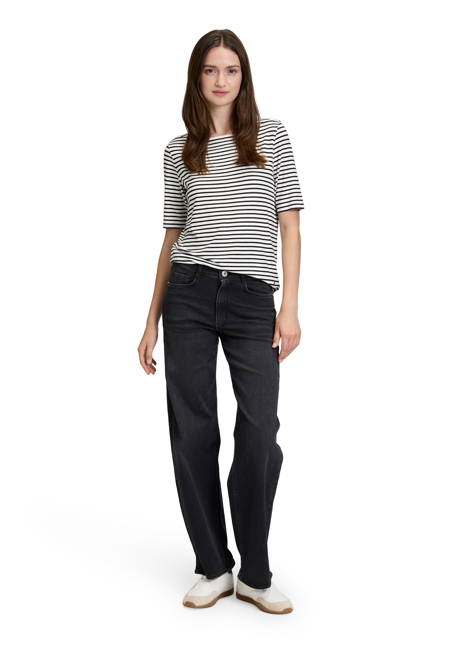 Betty&Co Langarmshirt »Streifenshirt mit U-Boot-Ausschnitt«