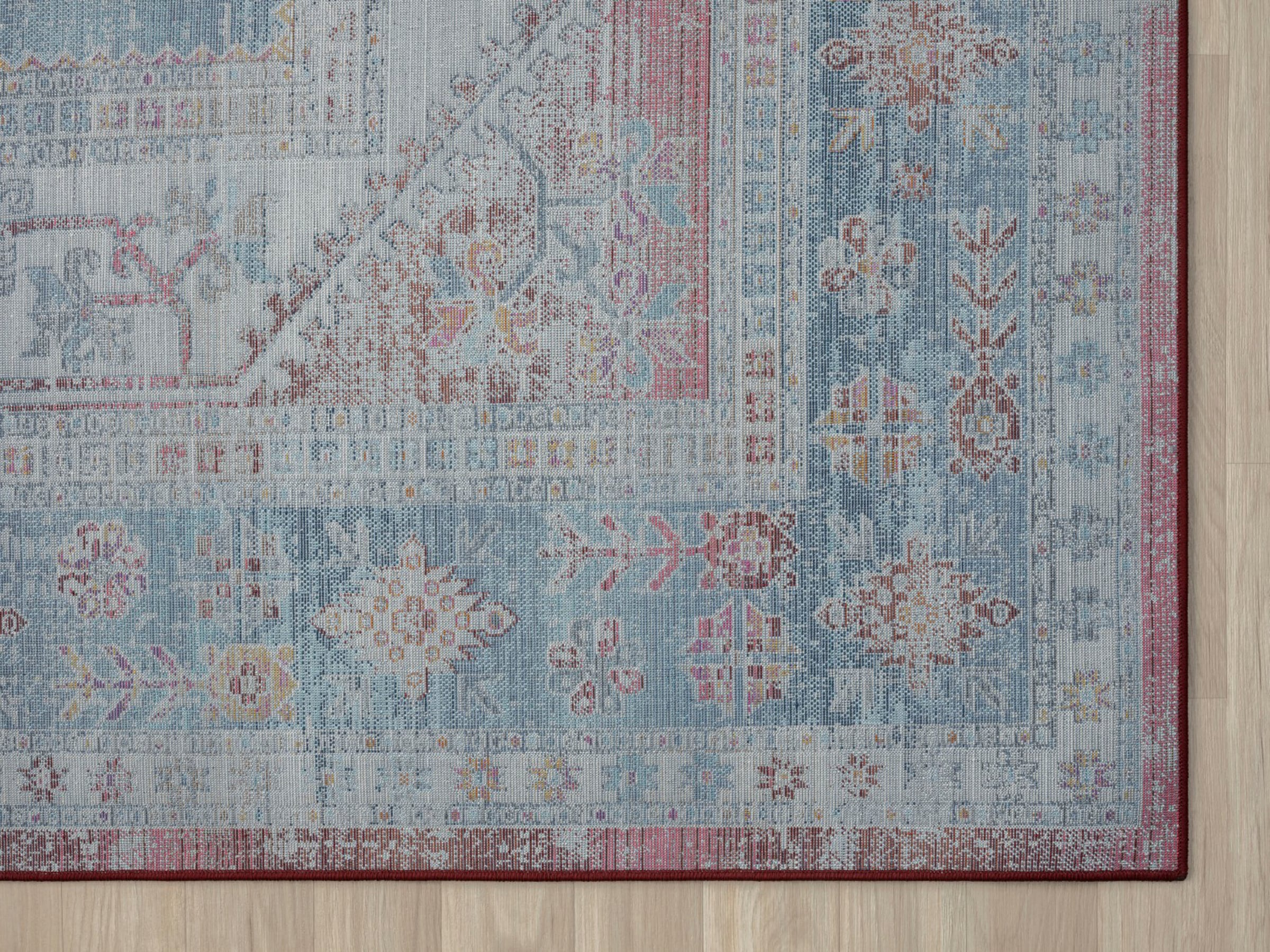 Myflair Möbel & Accessoires Teppich »Elfi 1«, rechteckig, 6 mm Höhe, Flachgewebe, im modernem Used Look, superflach, Microfaser