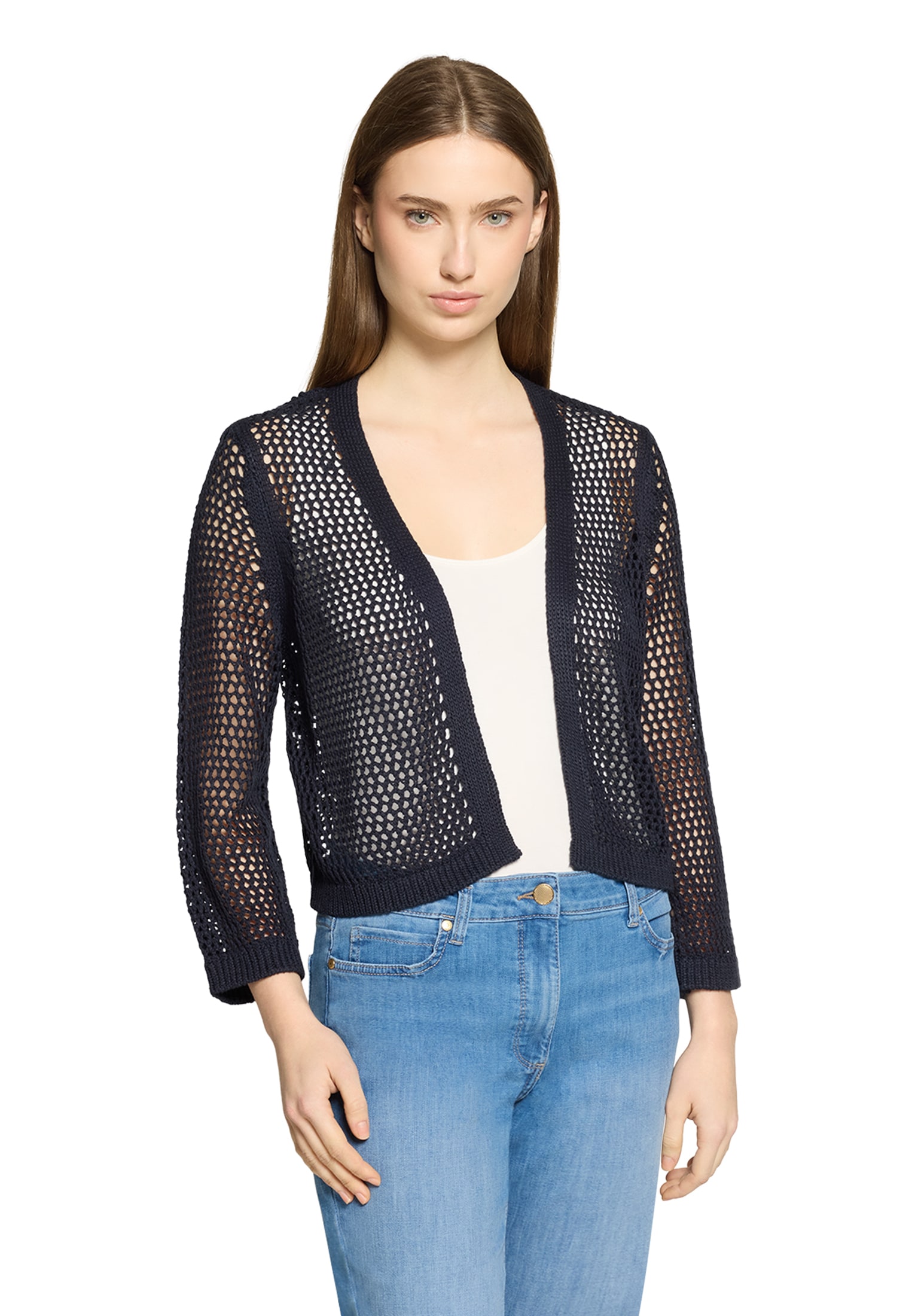 Betty Barclay Strickjacke »Grobstrickjacke mit Lochmuster«