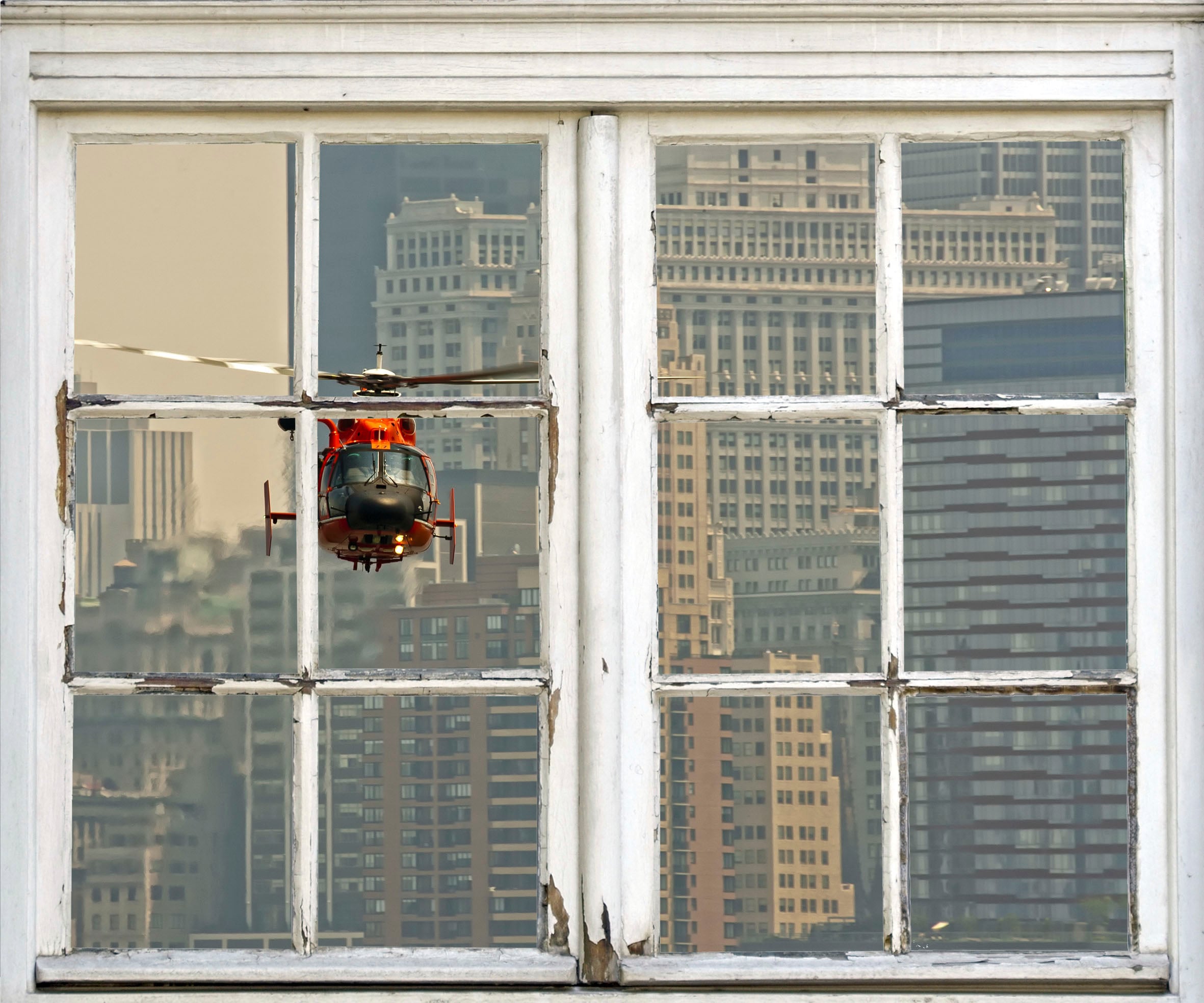 queence Wandsticker »Hubschrauber« Wandsticker, Wandbild, selbstklebend, Hubschrauber, New York