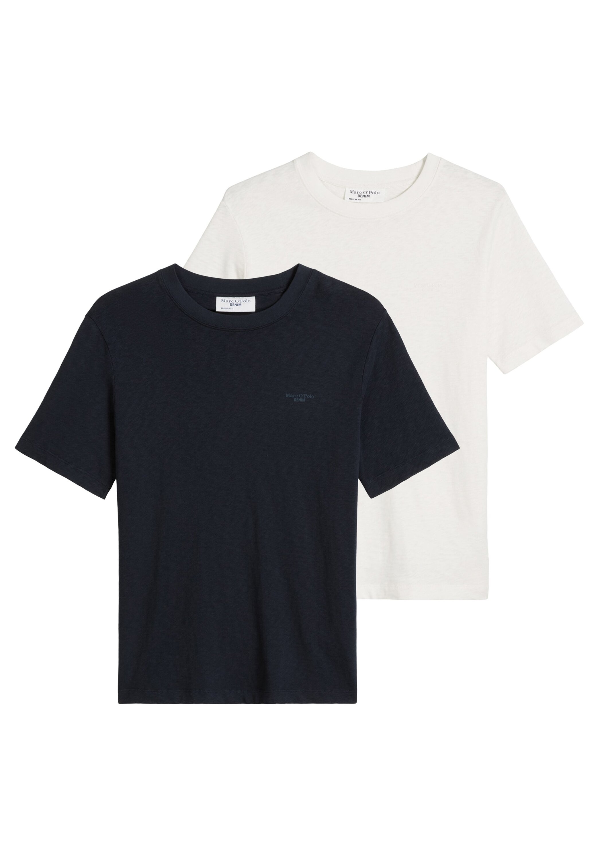 Marc O'Polo DENIM T-Shirt »T-Shirt T-Shirt, SSL, Logo Print, Reg 2er Pack« 2