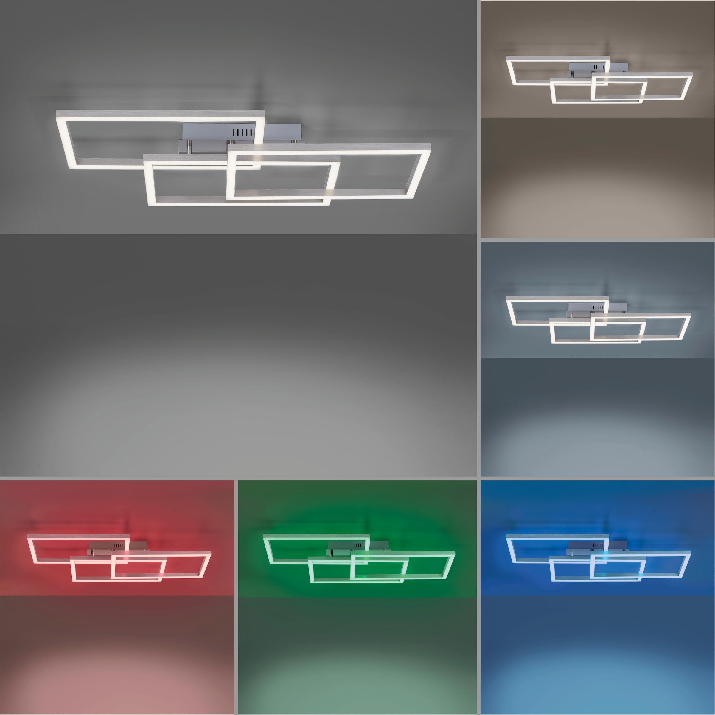 Leuchten Direkt Deckenleuchte »Ls-MAXI«, inkl., 3 online Smarthome Infrarot Garantie white, | XXL kaufen mit fähig Jahren 3 Fernbedienung, flammig-flammig, RGB+tunable