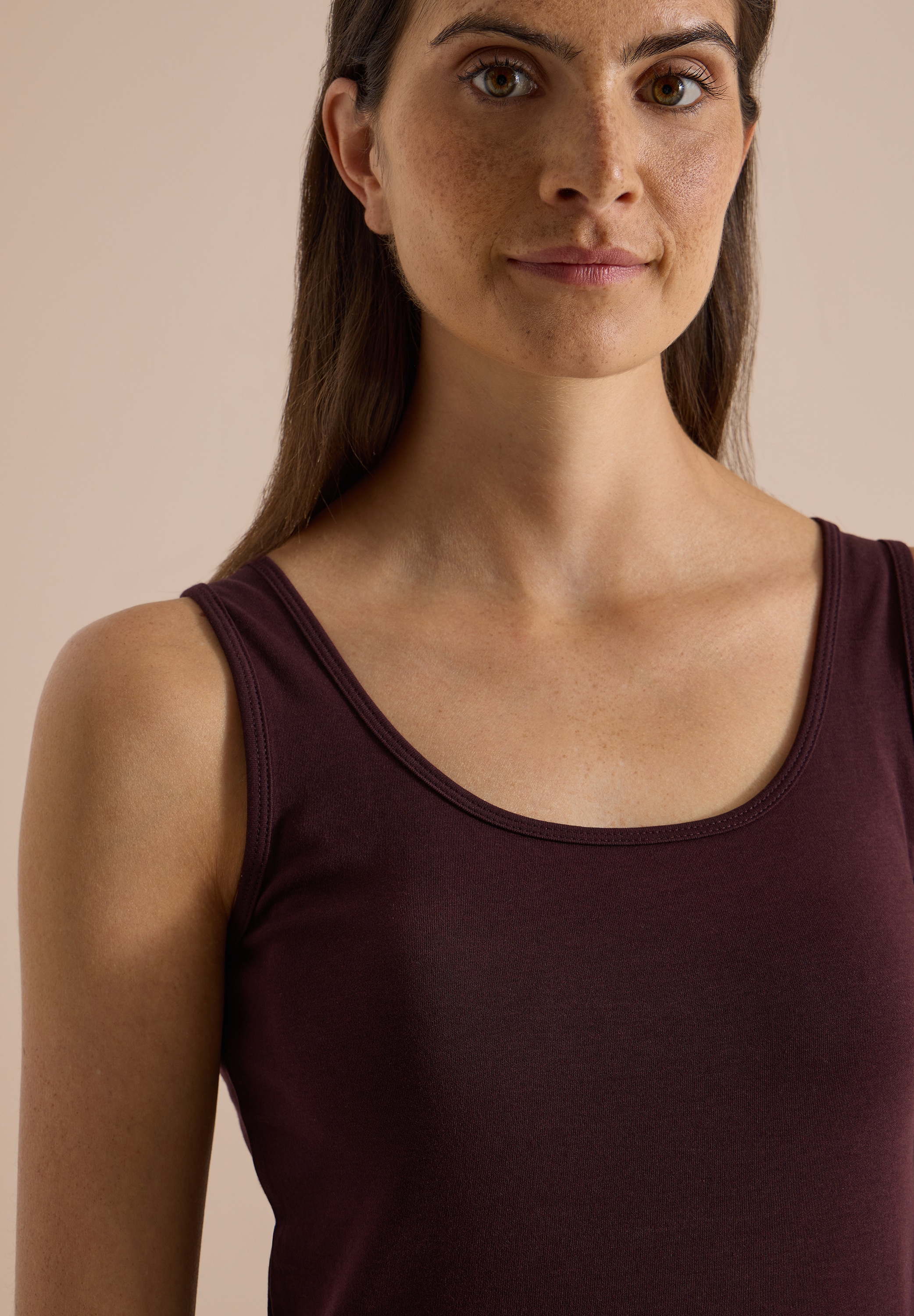 Cecil Shirttop »Style Linda« in Unifarbe